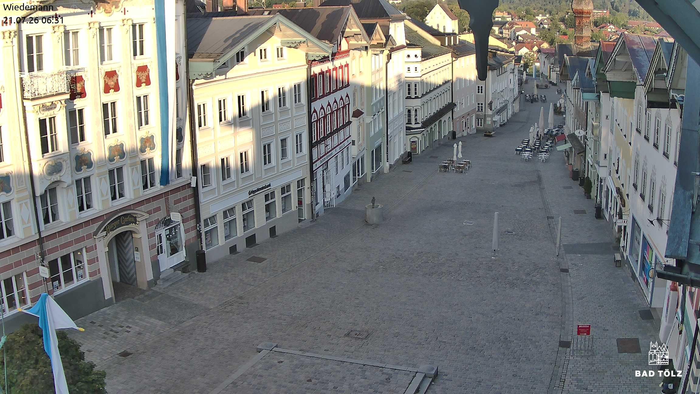 Archiv Foto Webcam Obere Marktstraße Bad Tölz