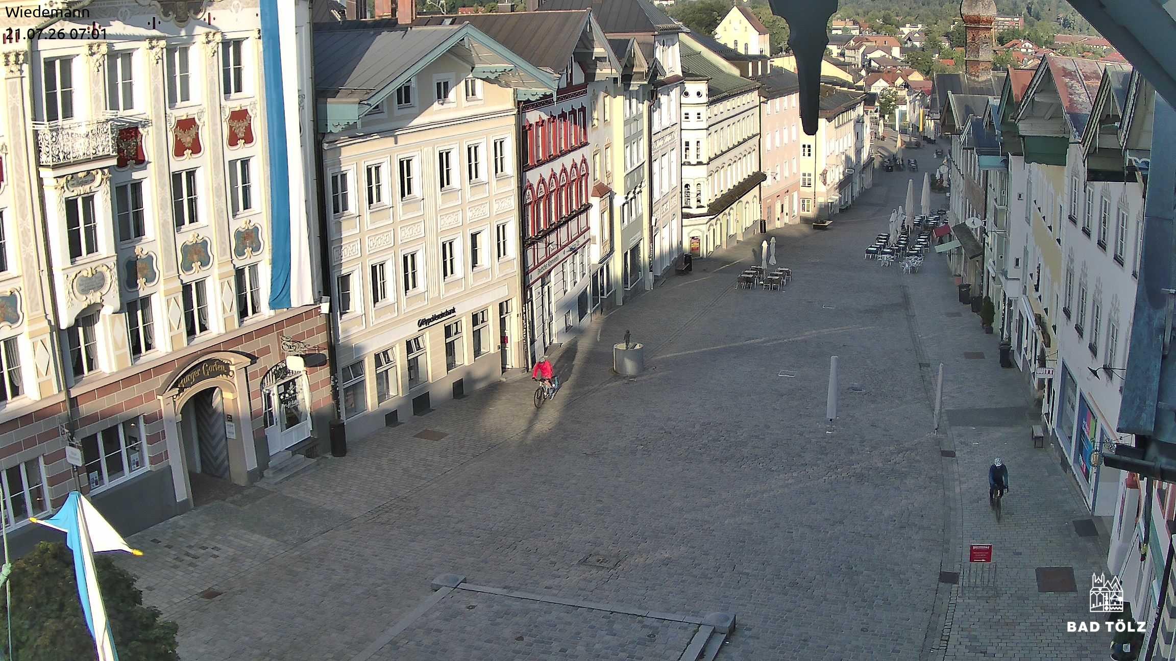 Archiv Foto Webcam Obere Marktstraße Bad Tölz
