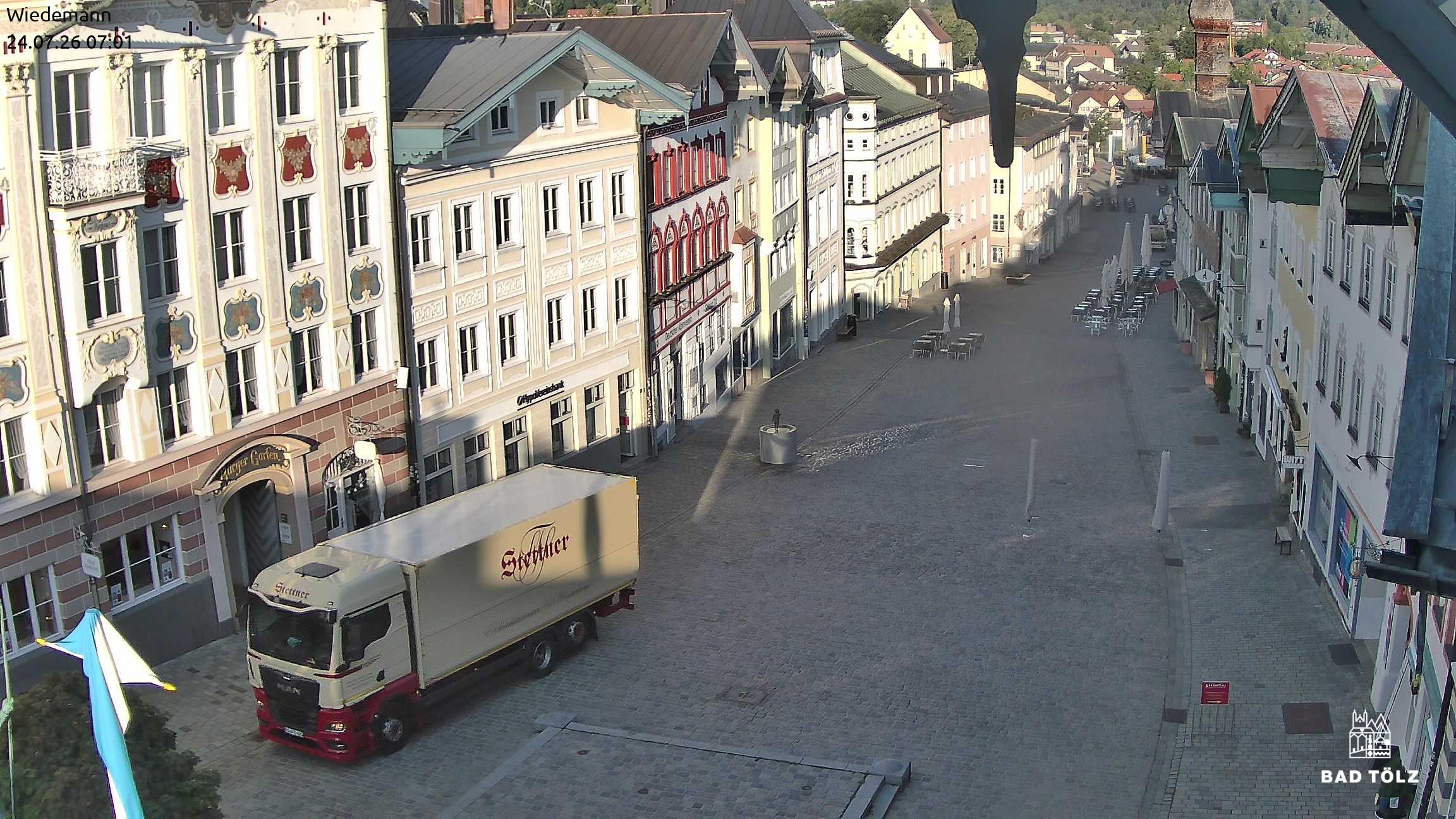 Archiv Foto Webcam Obere Marktstraße Bad Tölz