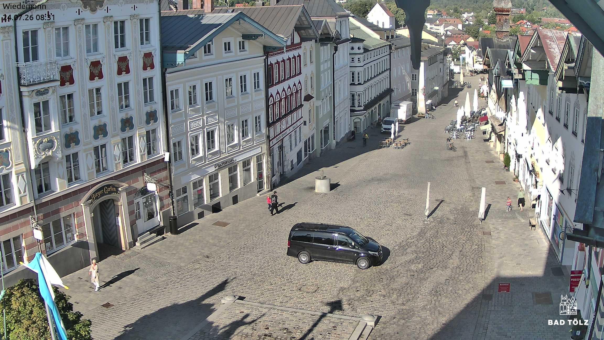 Archiv Foto Webcam Obere Marktstraße Bad Tölz