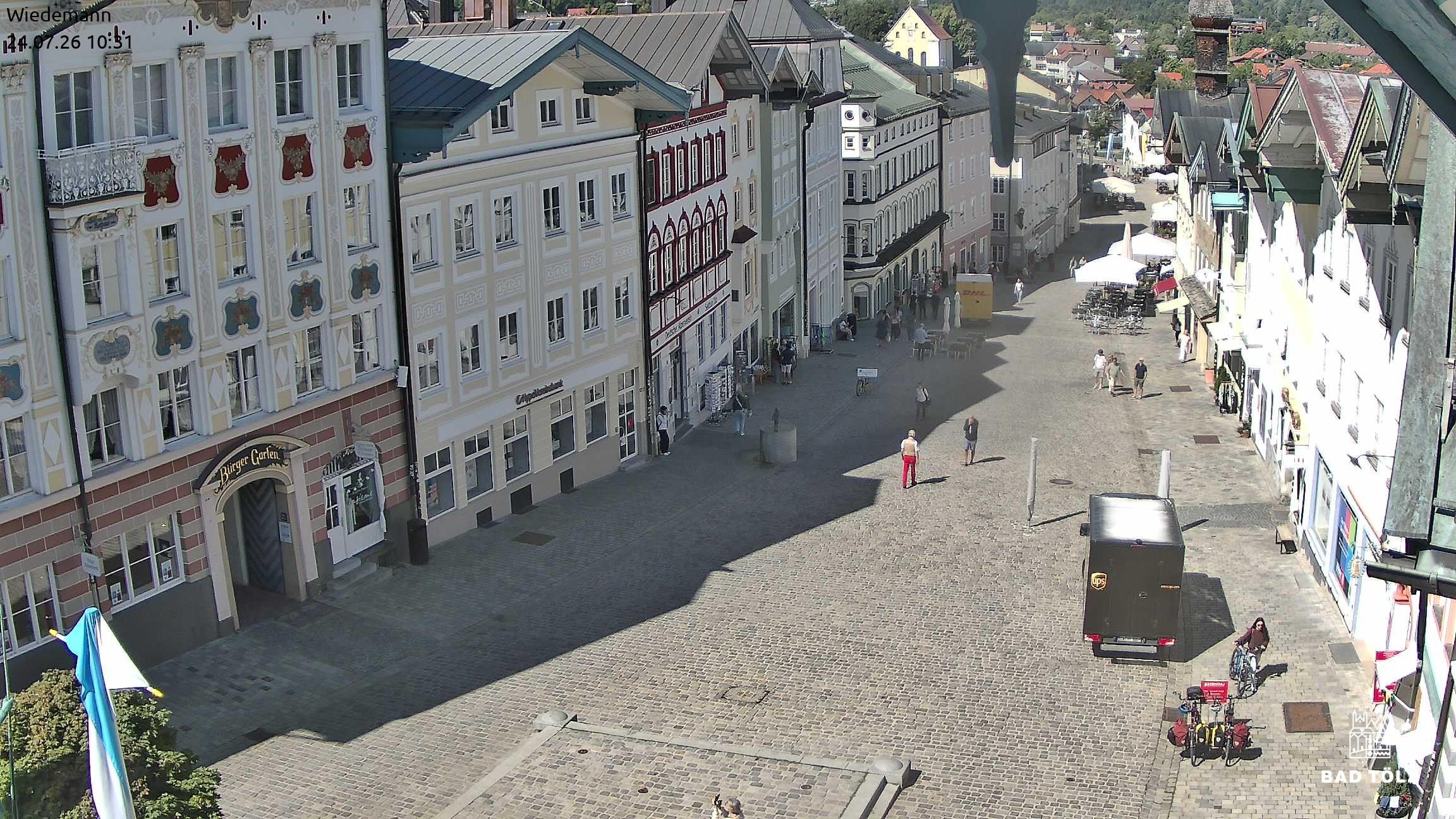 Archiv Foto Webcam Obere Marktstraße Bad Tölz