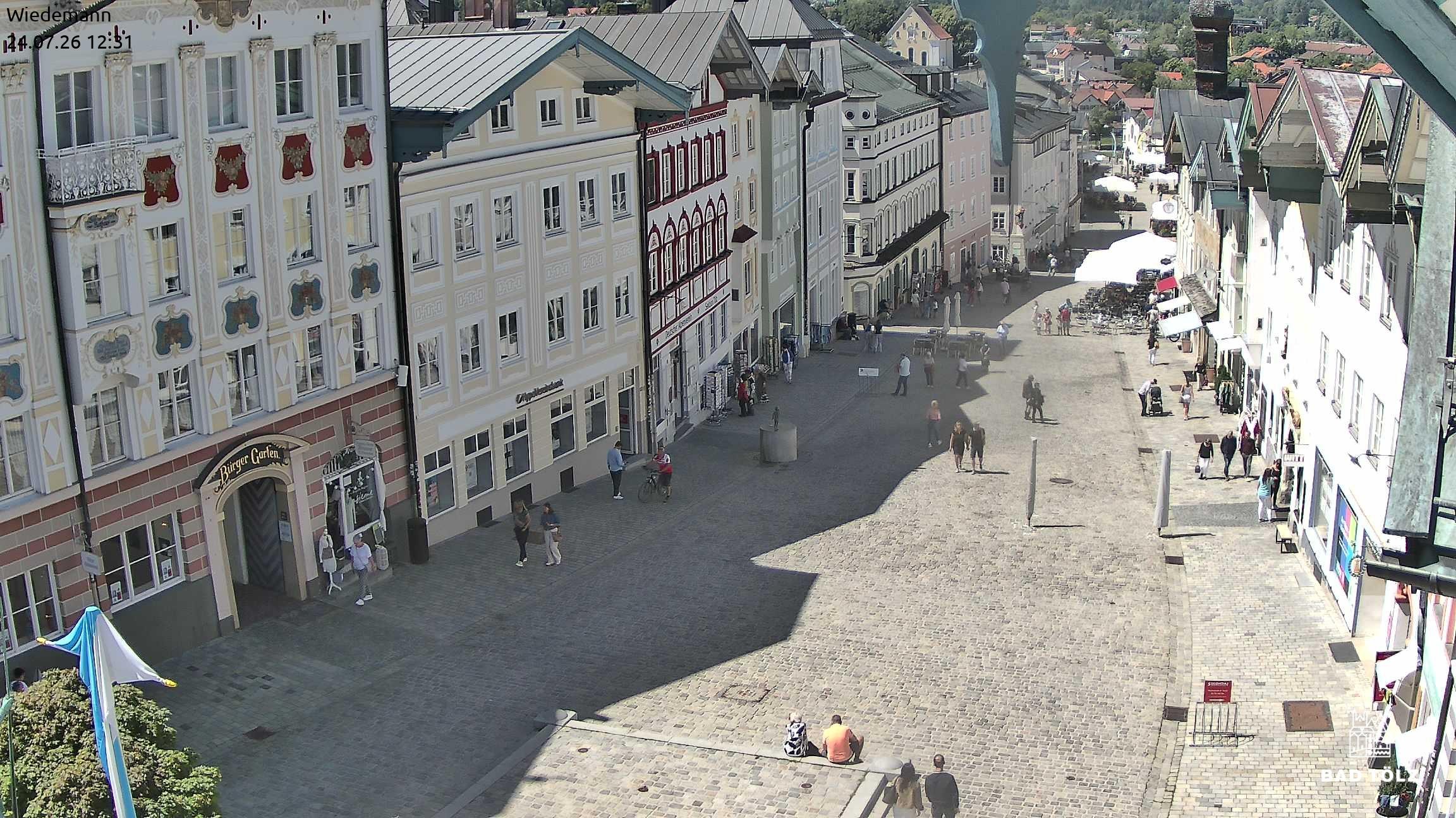Archiv Foto Webcam Obere Marktstraße Bad Tölz