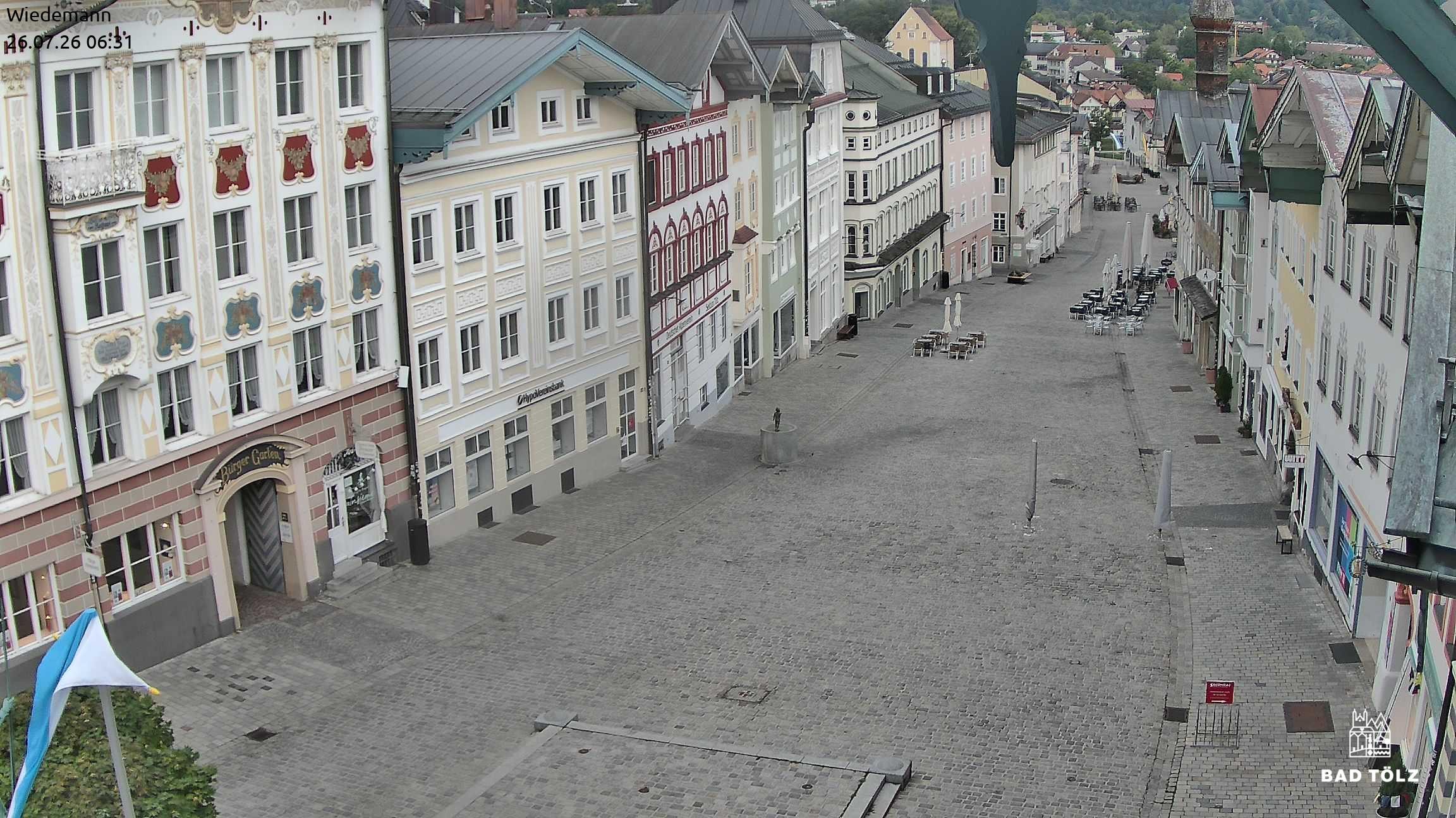 Archiv Foto Webcam Obere Marktstraße Bad Tölz