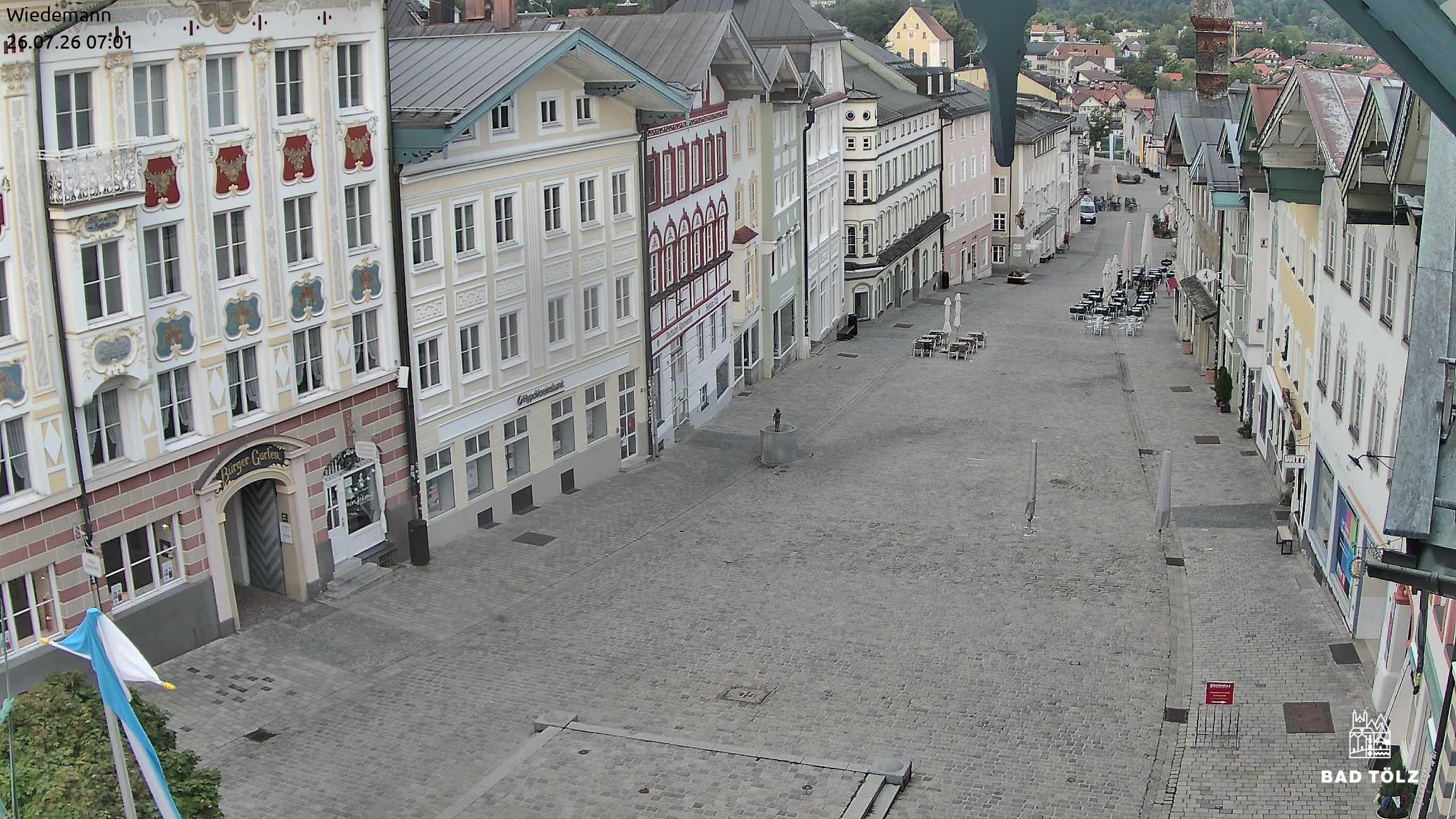 Archiv Foto Webcam Obere Marktstraße Bad Tölz
