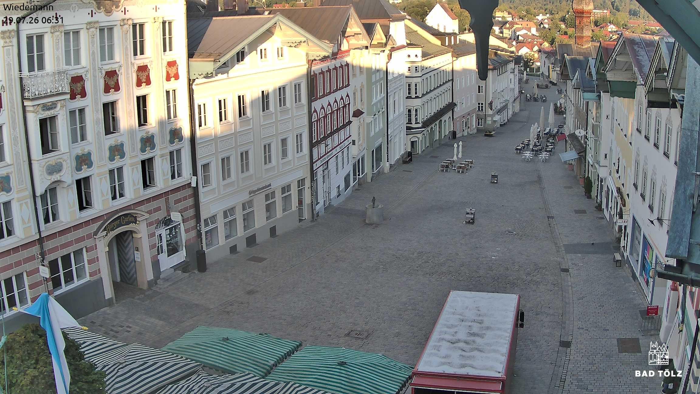 Archiv Foto Webcam Obere Marktstraße Bad Tölz