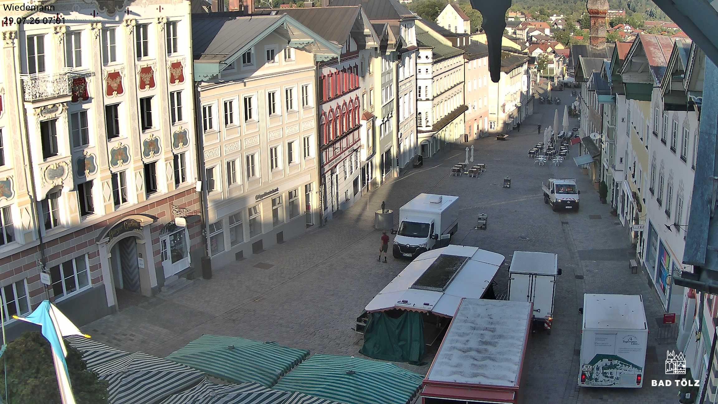 Archiv Foto Webcam Obere Marktstraße Bad Tölz