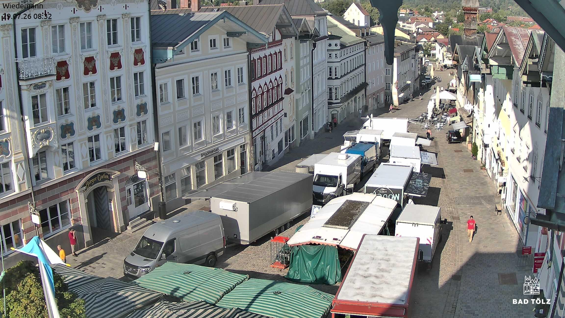 Archiv Foto Webcam Obere Marktstraße Bad Tölz