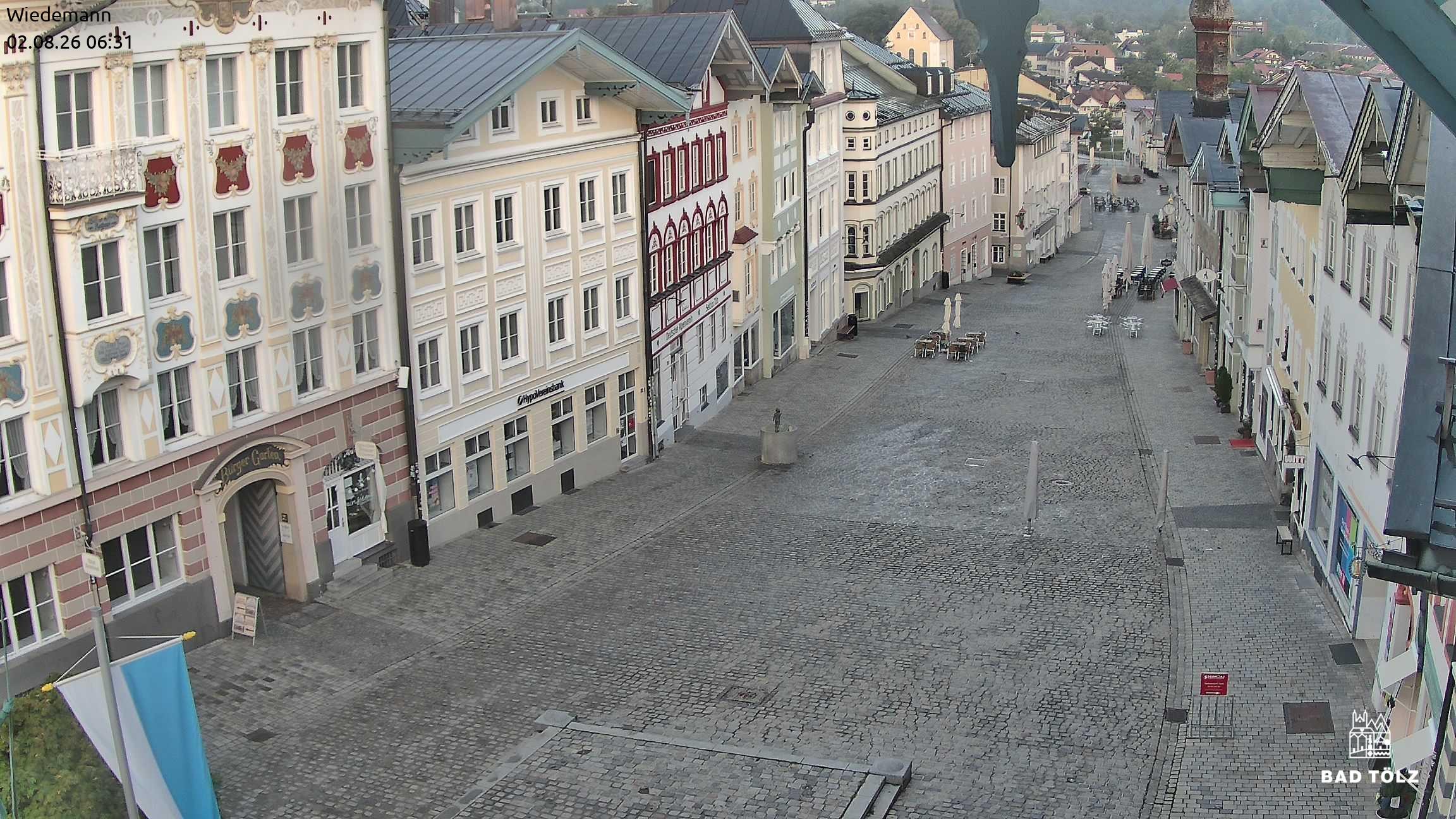 Archiv Foto Webcam Obere Marktstraße Bad Tölz