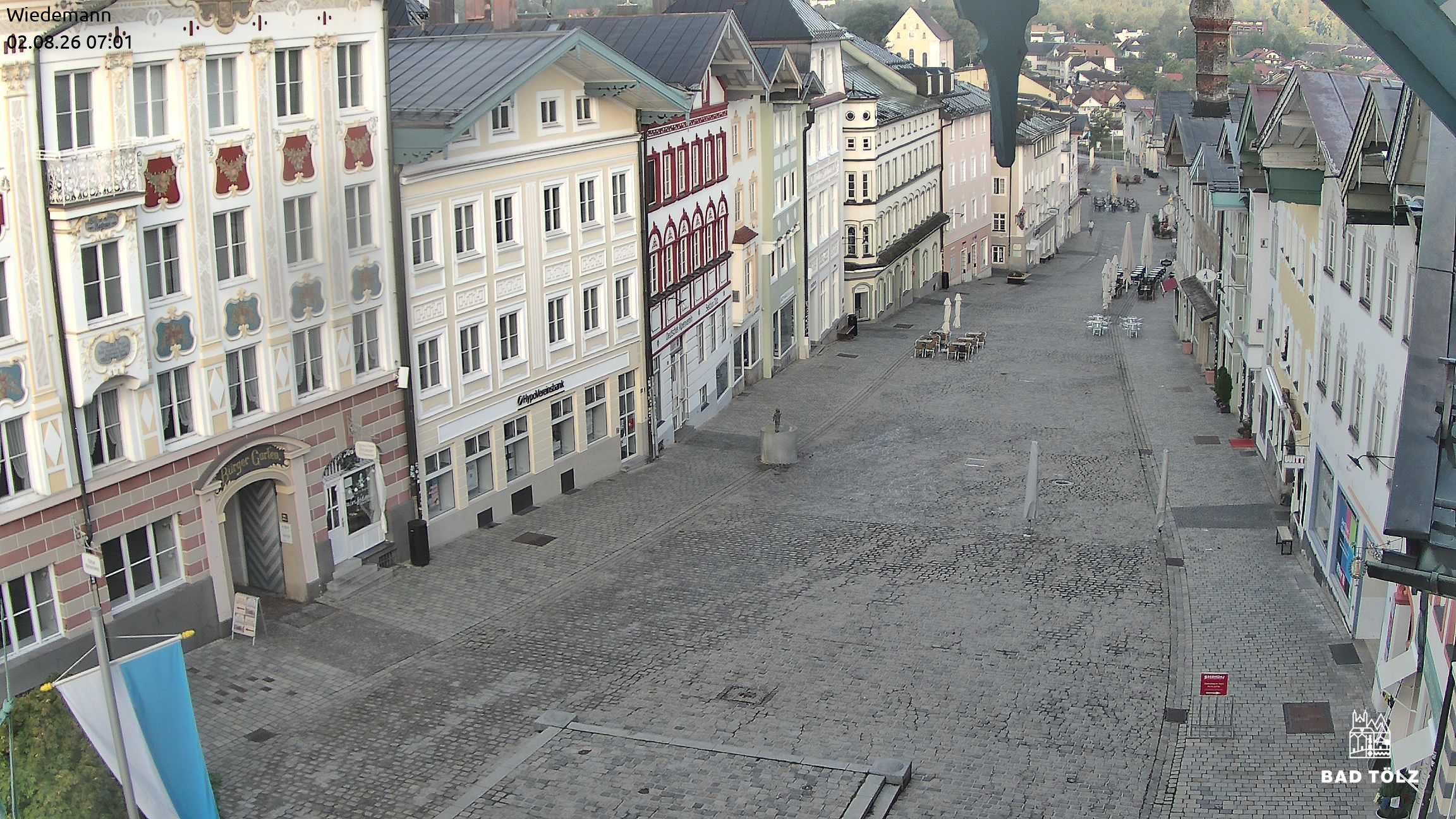 Archiv Foto Webcam Obere Marktstraße Bad Tölz