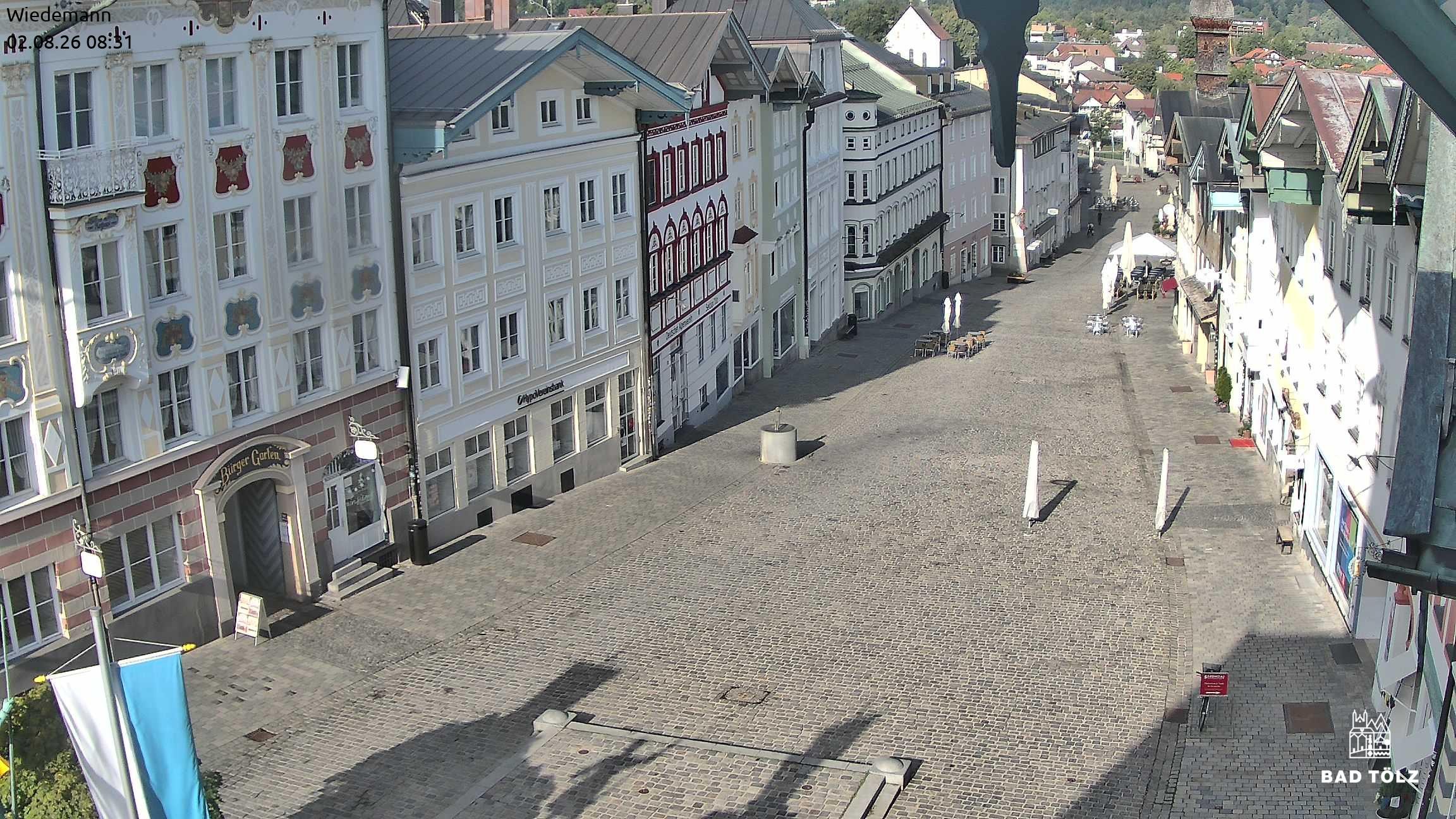 Archiv Foto Webcam Obere Marktstraße Bad Tölz