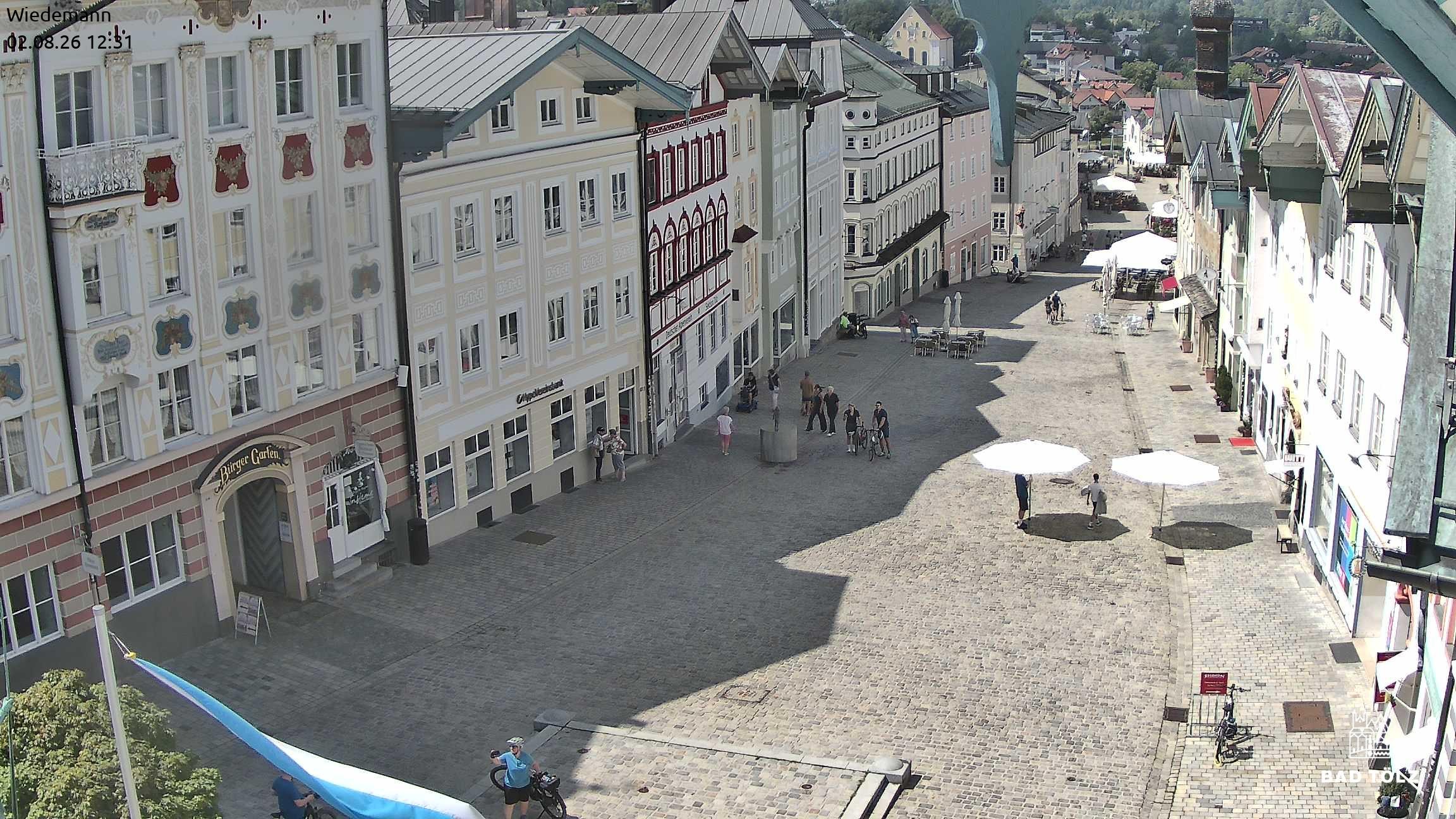 Archiv Foto Webcam Obere Marktstraße Bad Tölz