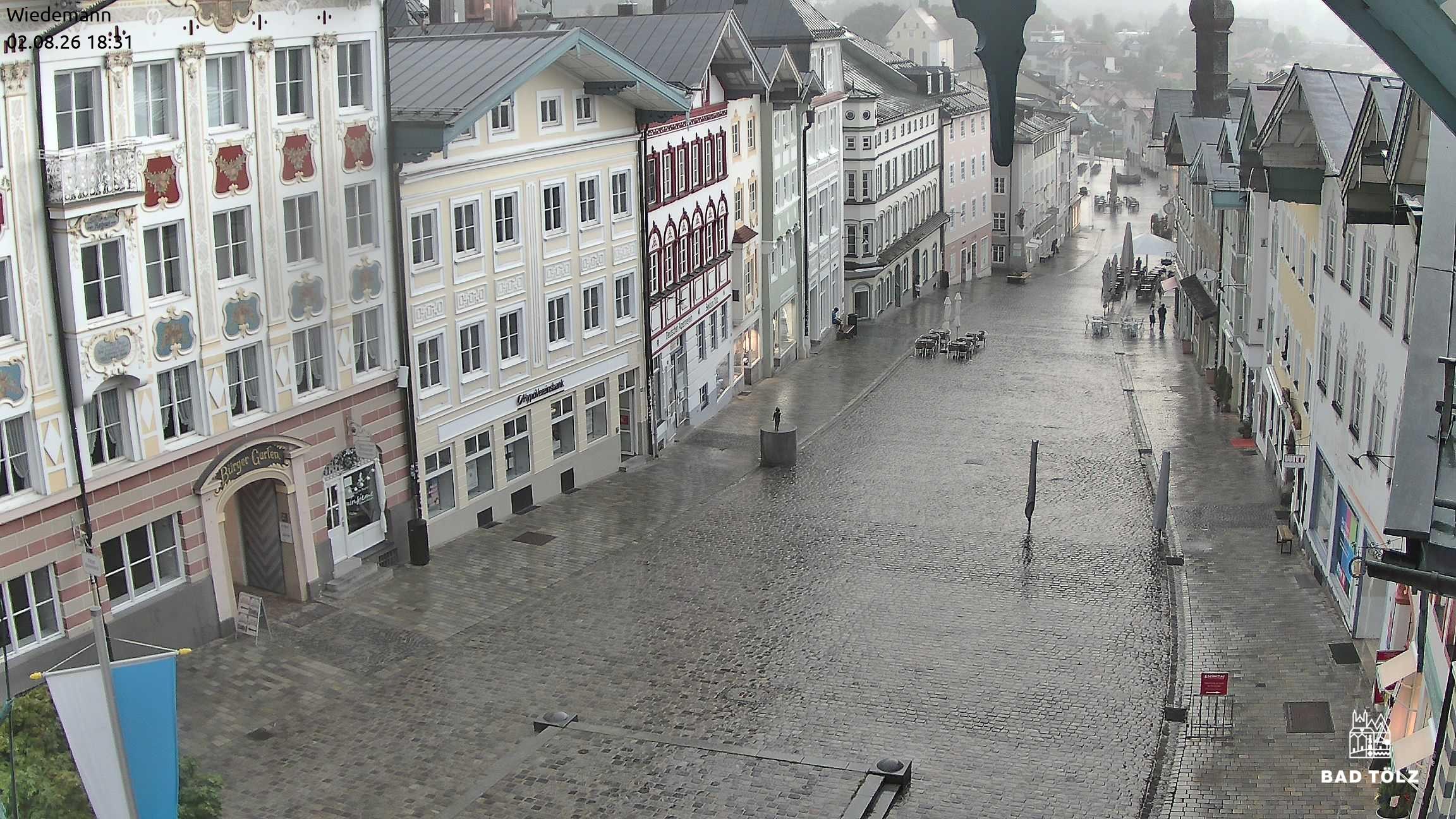 Archiv Foto Webcam Obere Marktstraße Bad Tölz