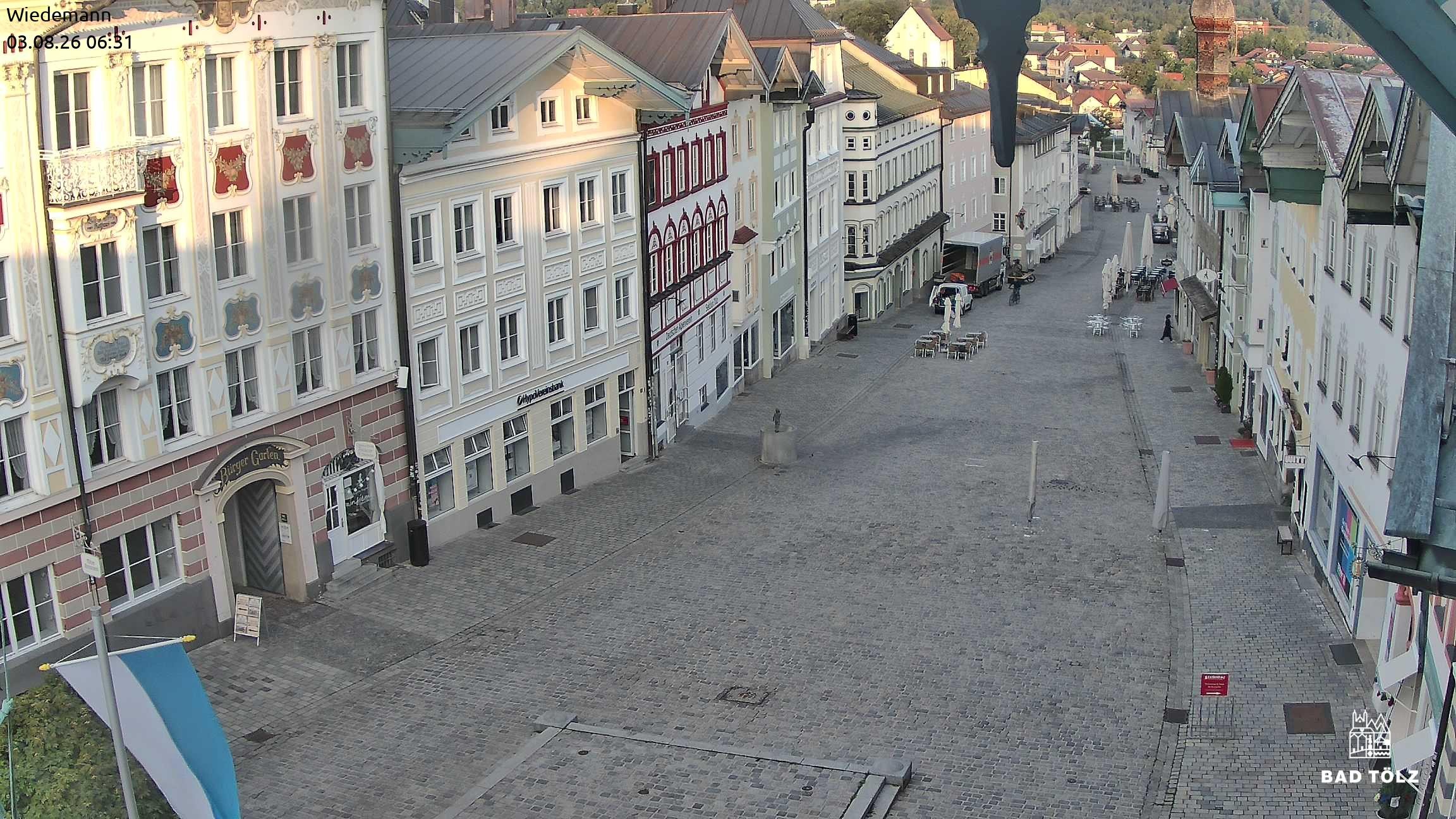Archiv Foto Webcam Obere Marktstraße Bad Tölz