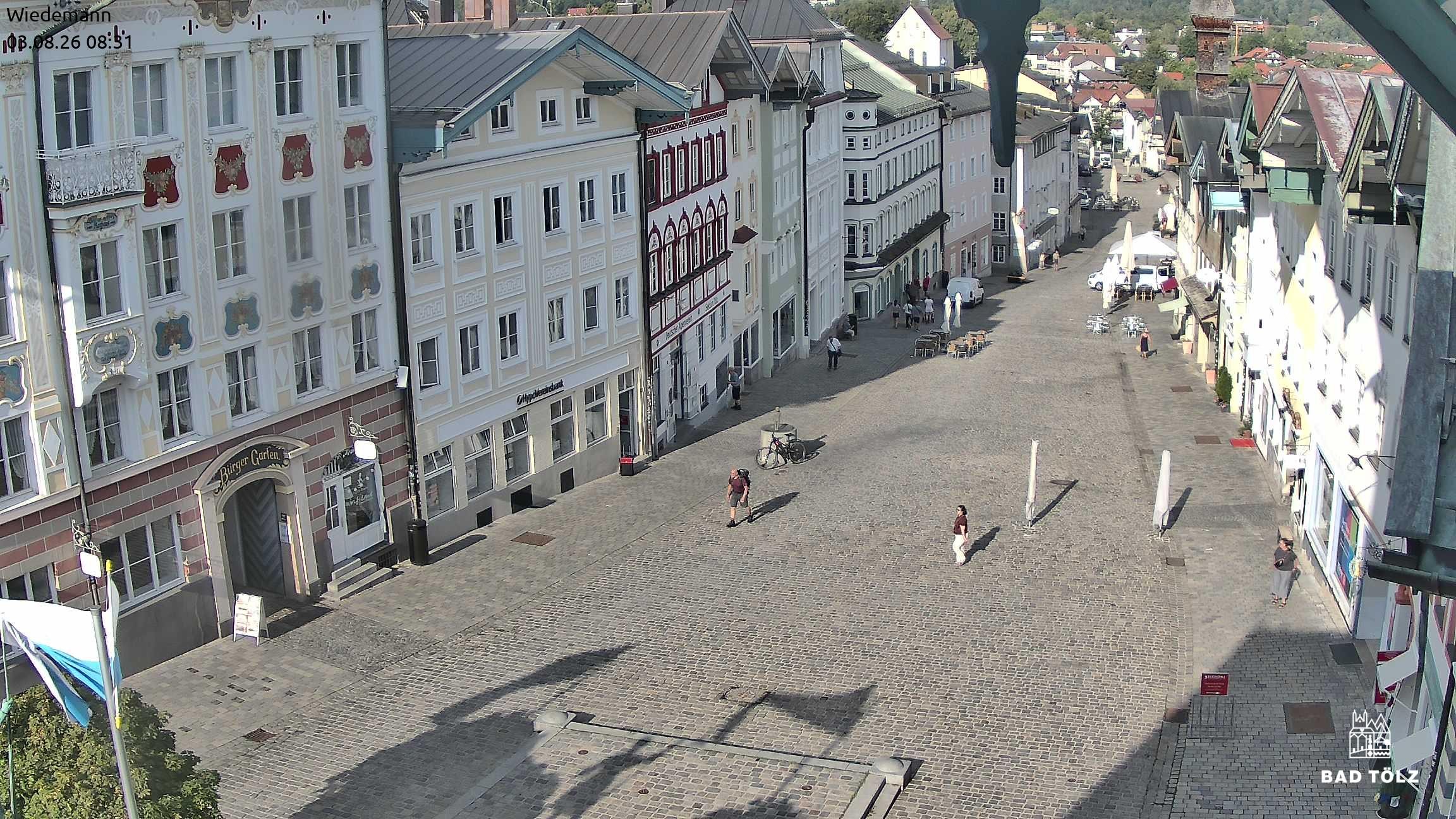 Archiv Foto Webcam Obere Marktstraße Bad Tölz
