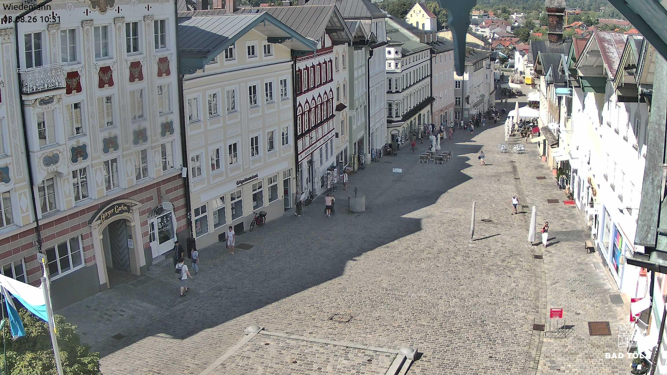 Archiv Foto Webcam Obere Marktstraße Bad Tölz