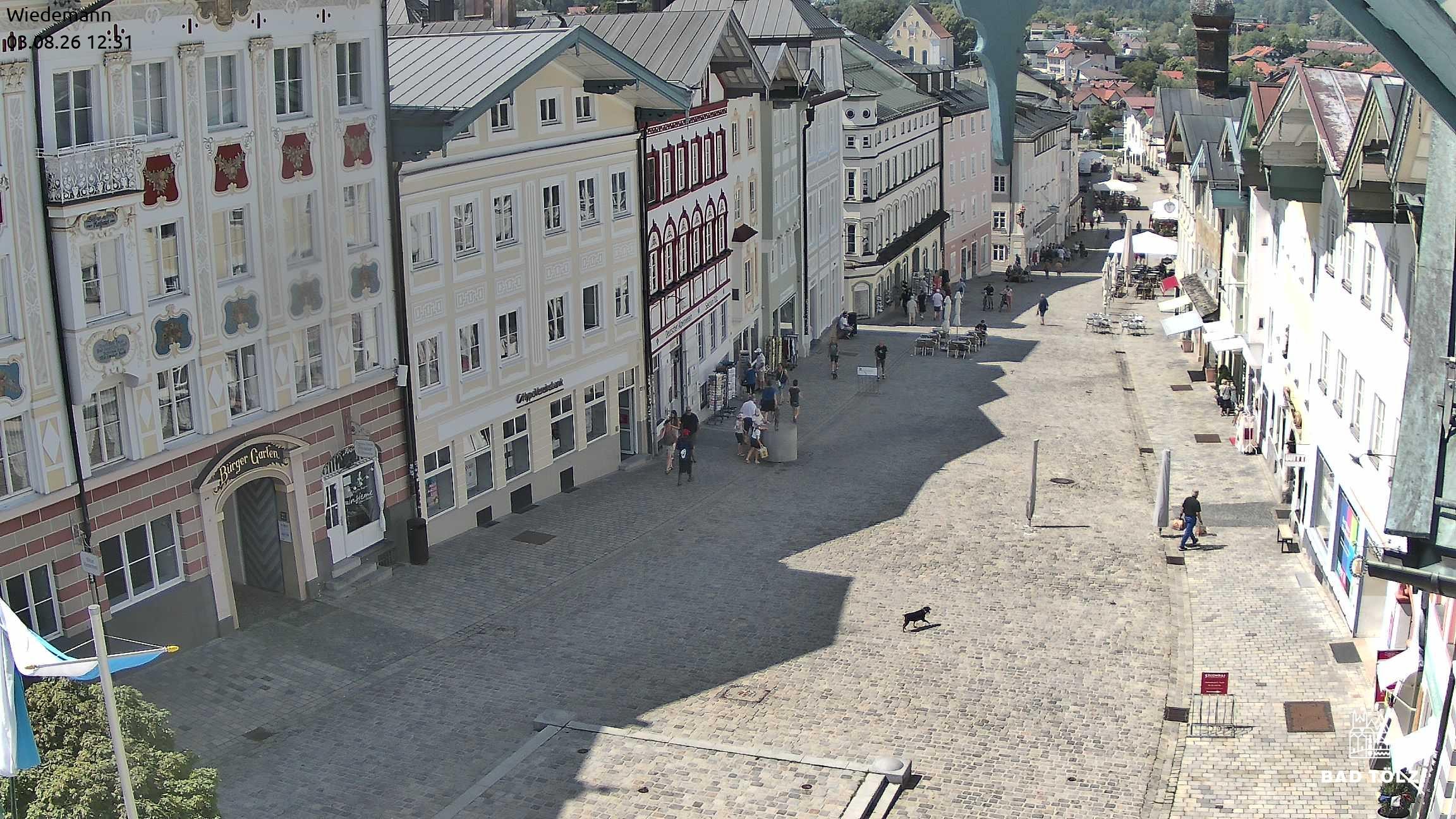 Archiv Foto Webcam Obere Marktstraße Bad Tölz