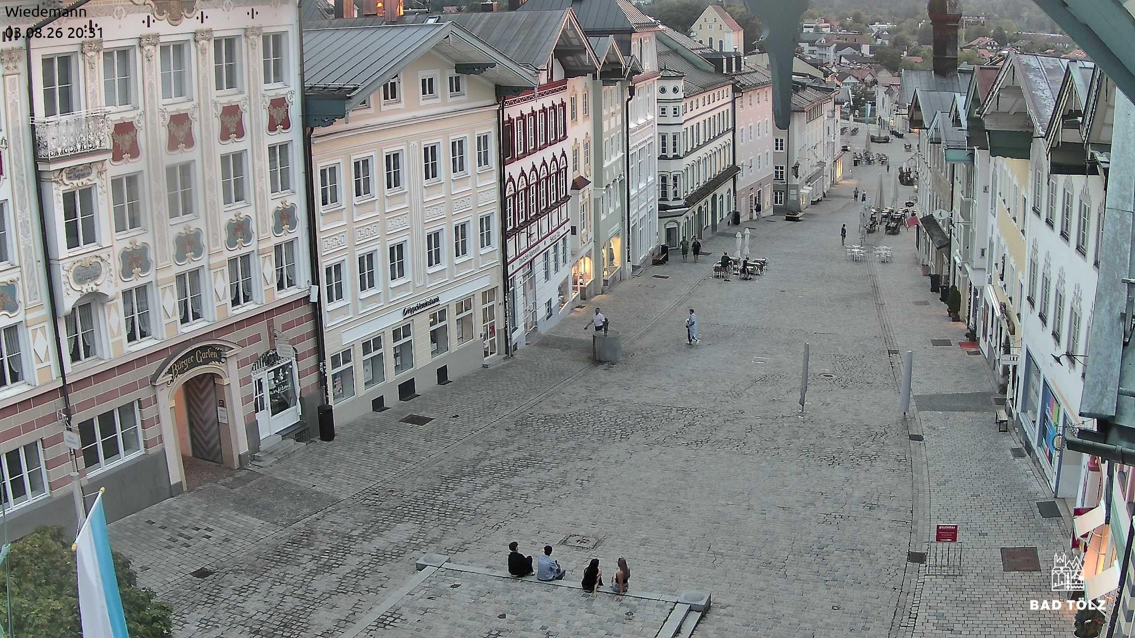 Archiv Foto Webcam Obere Marktstraße Bad Tölz