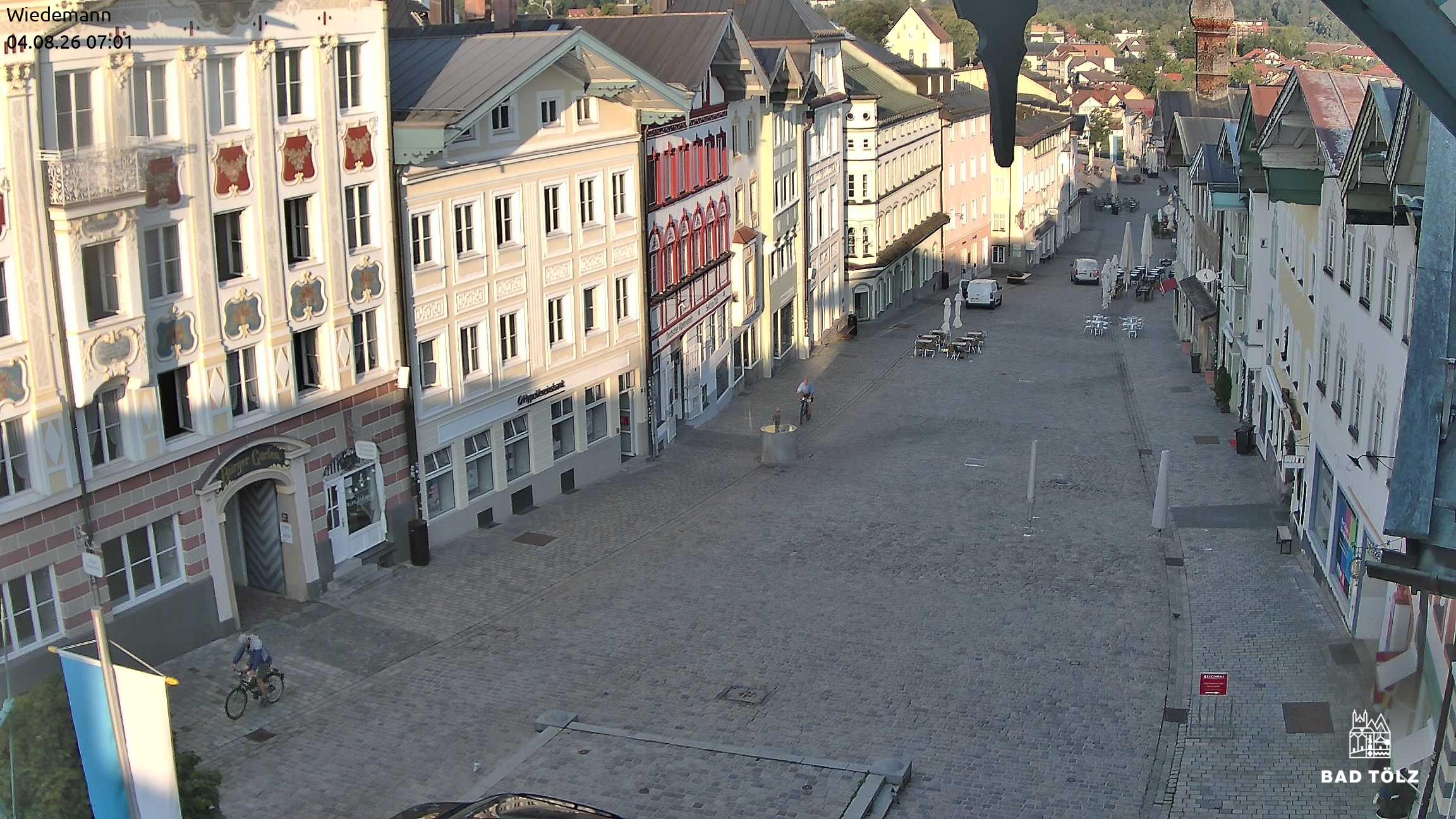 Archiv Foto Webcam Obere Marktstraße Bad Tölz