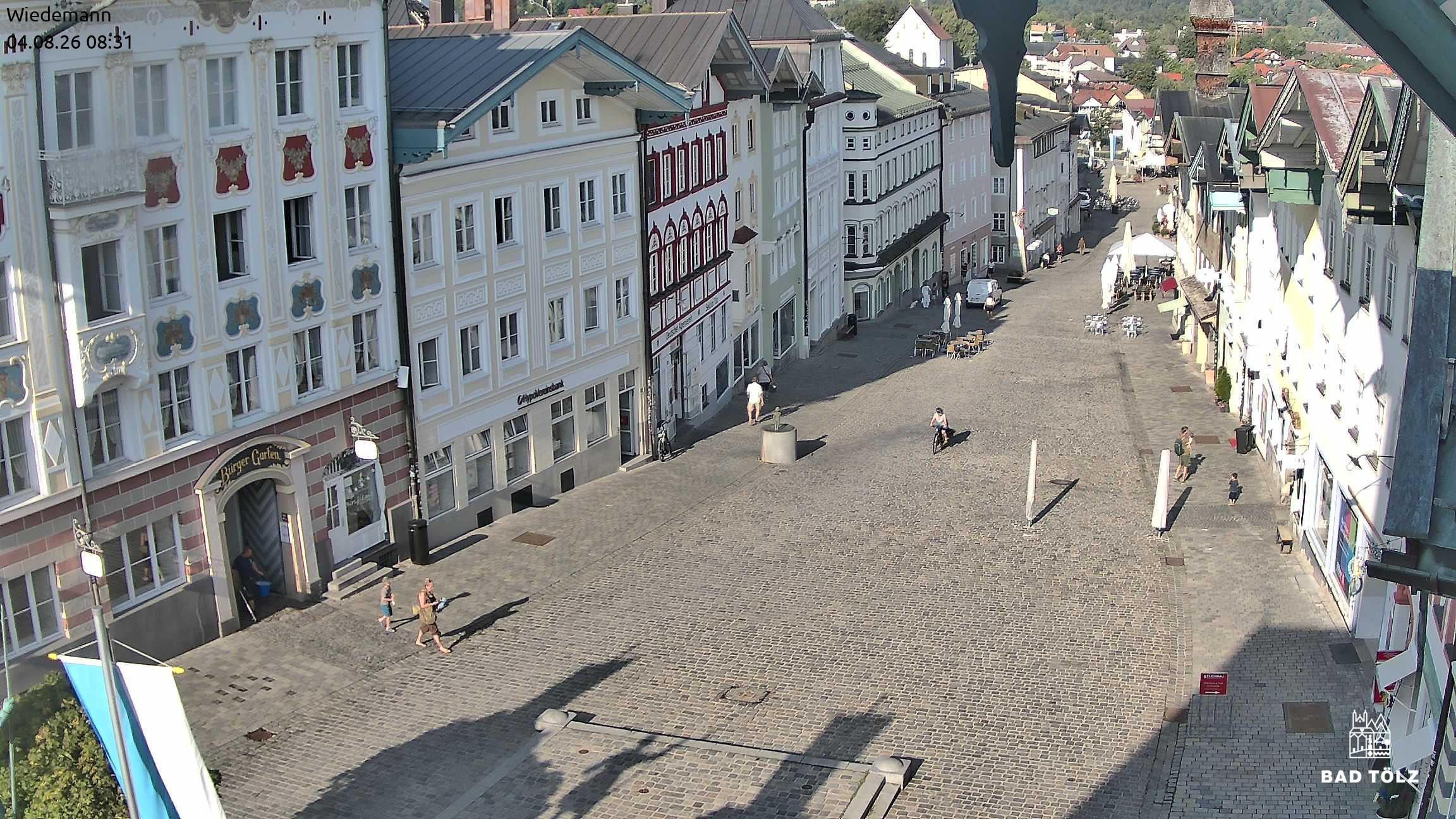Archiv Foto Webcam Obere Marktstraße Bad Tölz