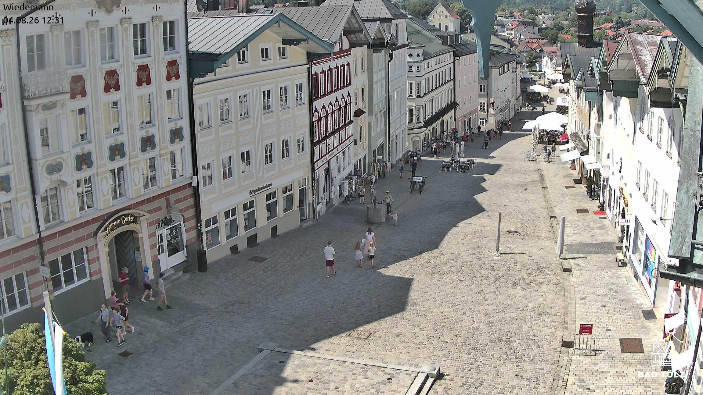 Archiv Foto Webcam Obere Marktstraße Bad Tölz