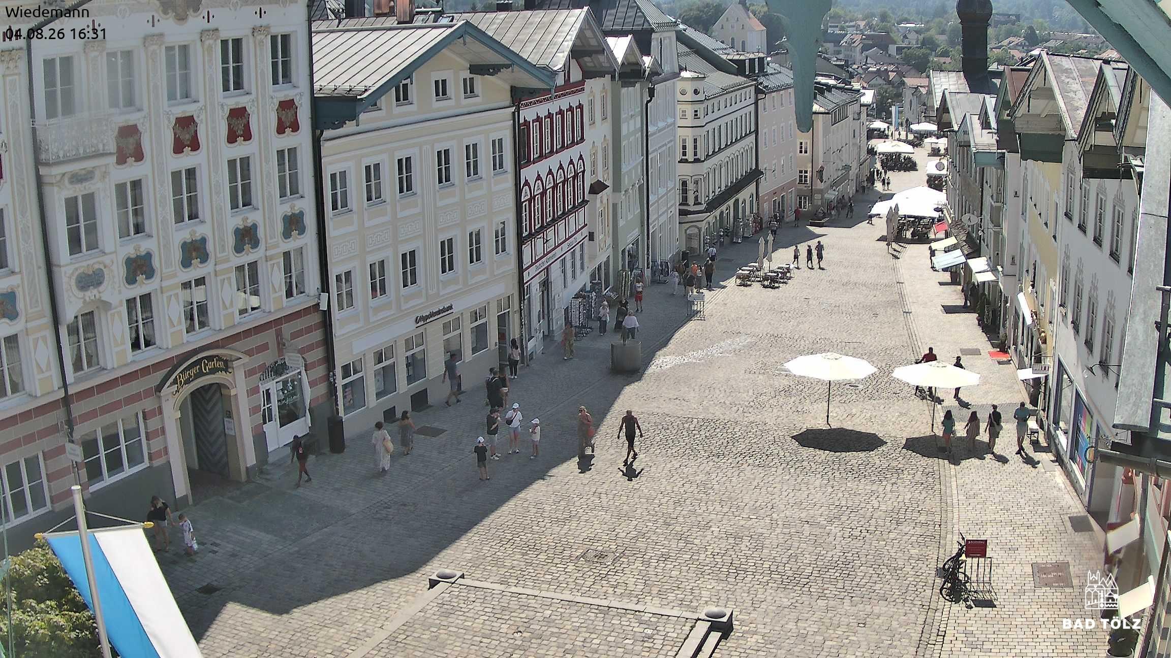Archiv Foto Webcam Obere Marktstraße Bad Tölz