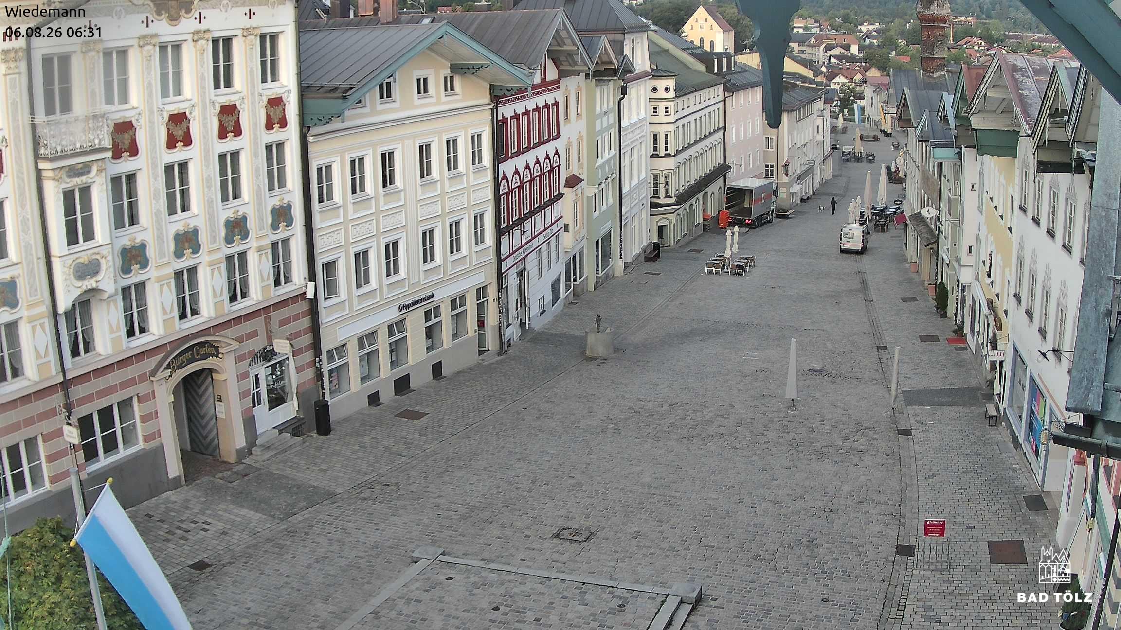 Archiv Foto Webcam Obere Marktstraße Bad Tölz
