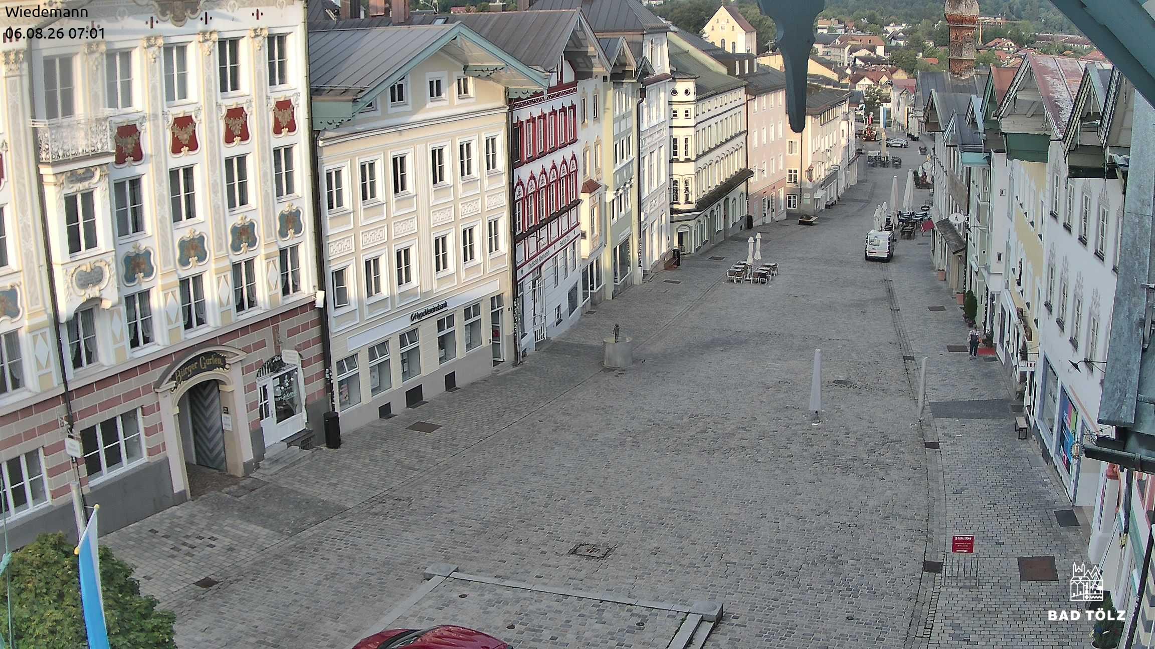 Archiv Foto Webcam Obere Marktstraße Bad Tölz