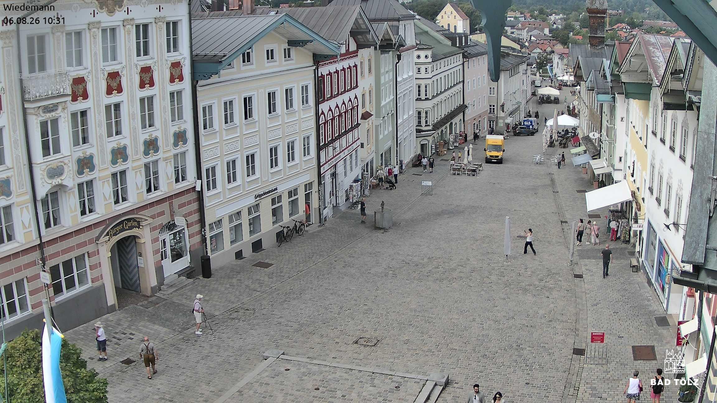 Archiv Foto Webcam Obere Marktstraße Bad Tölz