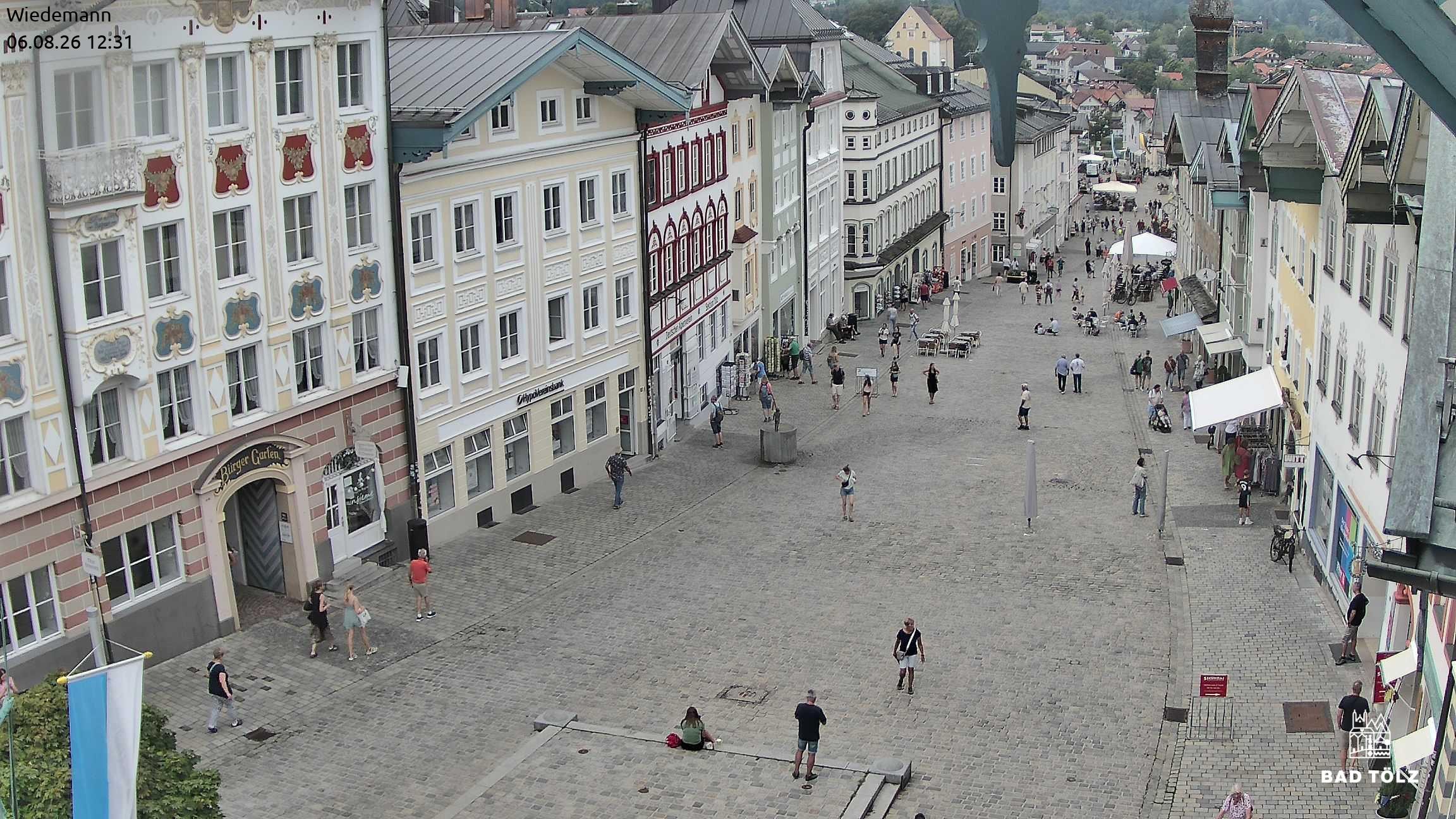 Archiv Foto Webcam Obere Marktstraße Bad Tölz