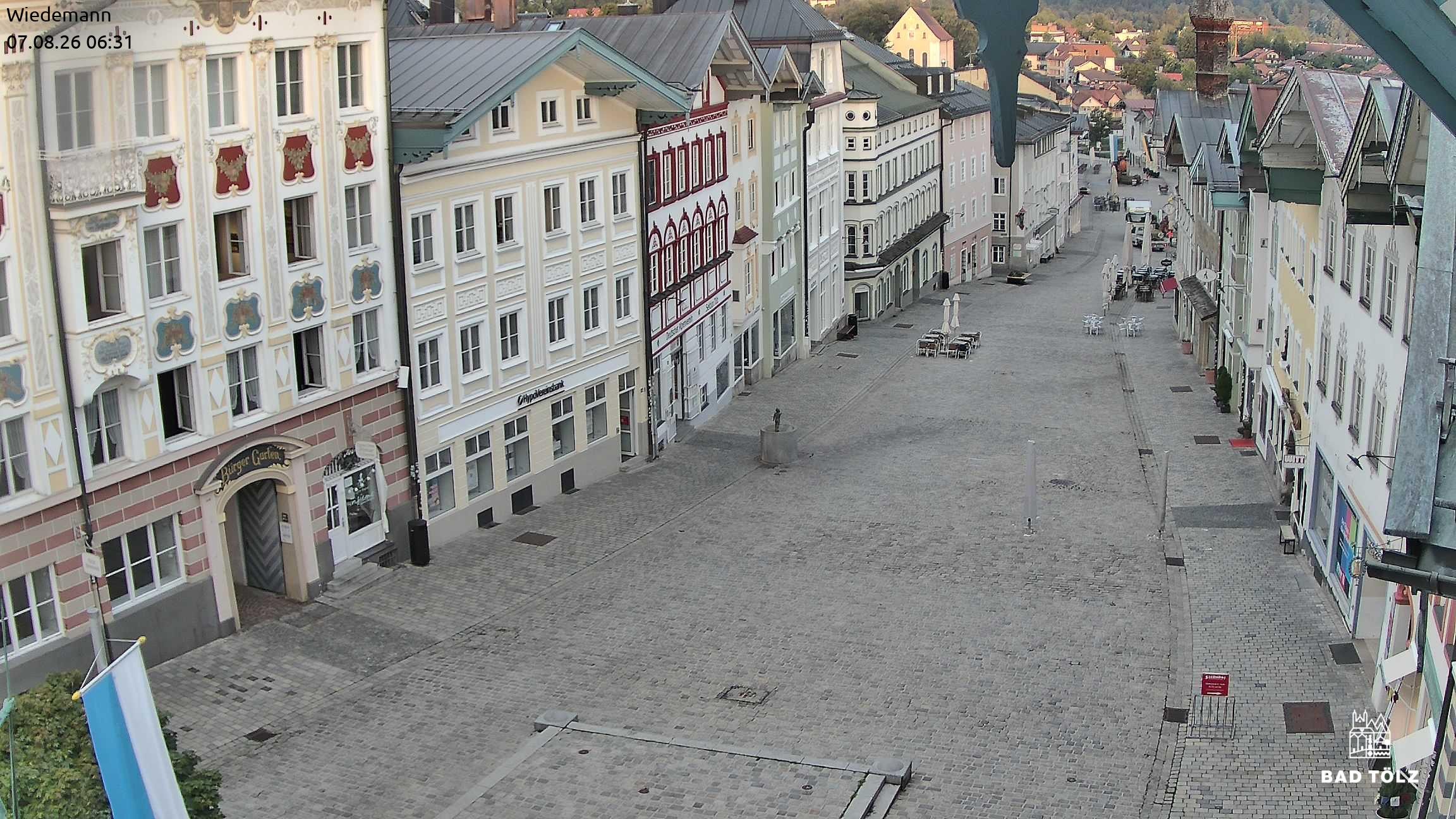Archiv Foto Webcam Obere Marktstraße Bad Tölz