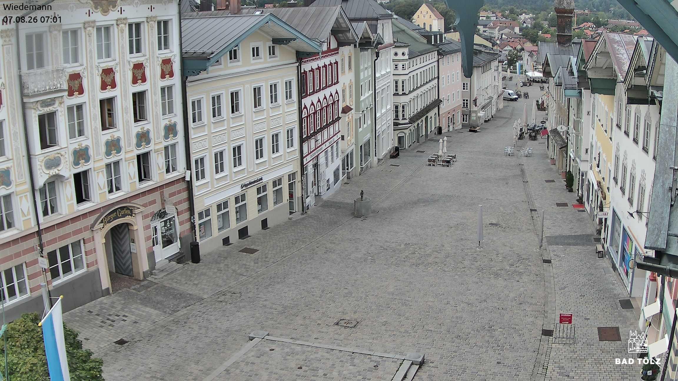 Archiv Foto Webcam Obere Marktstraße Bad Tölz