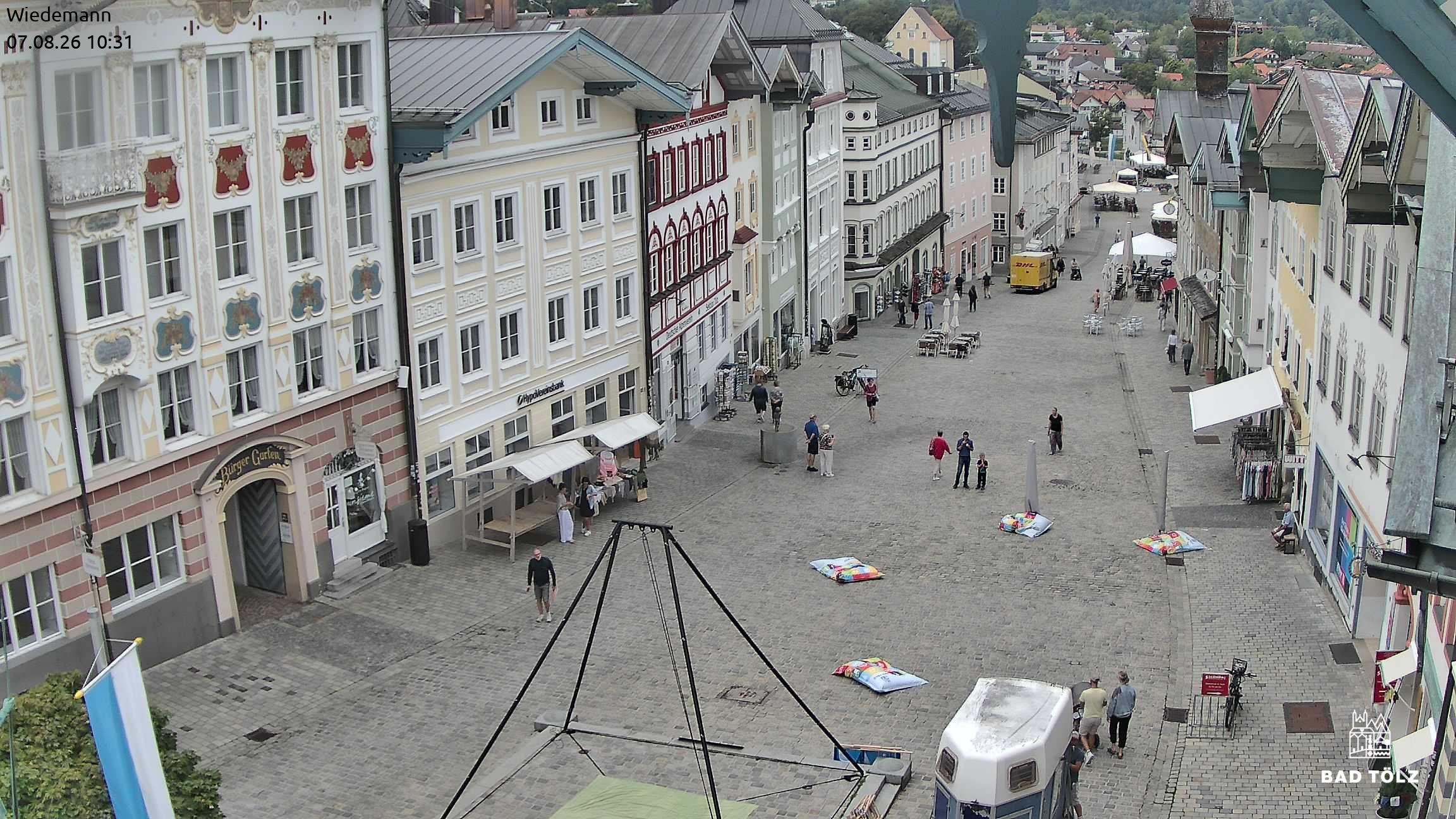 Archiv Foto Webcam Obere Marktstraße Bad Tölz