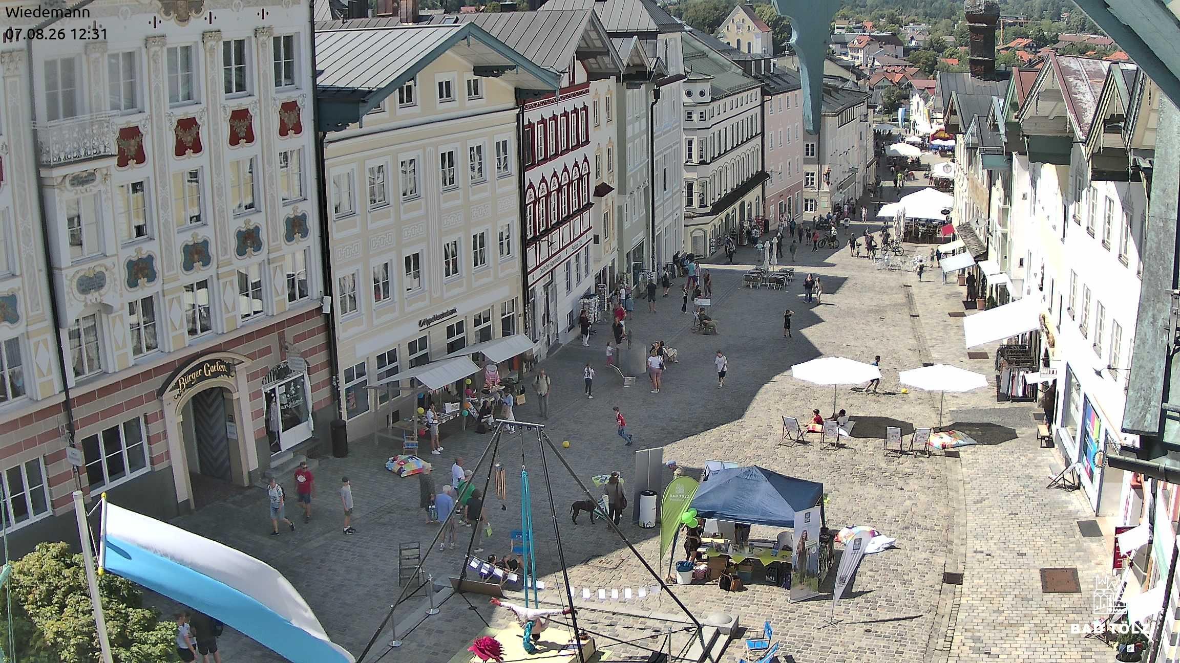 Archiv Foto Webcam Obere Marktstraße Bad Tölz