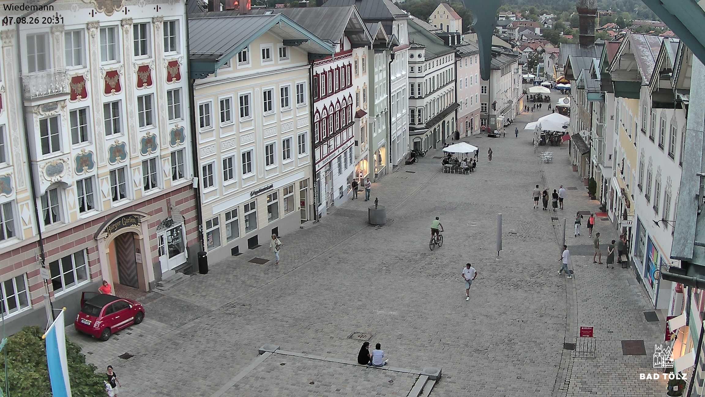 Archiv Foto Webcam Obere Marktstraße Bad Tölz