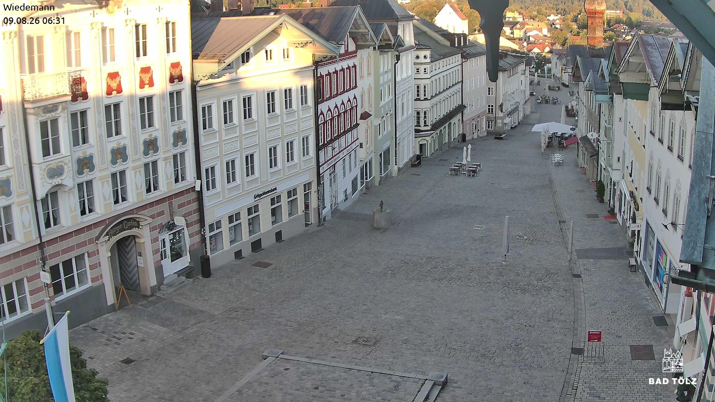 Archiv Foto Webcam Obere Marktstraße Bad Tölz
