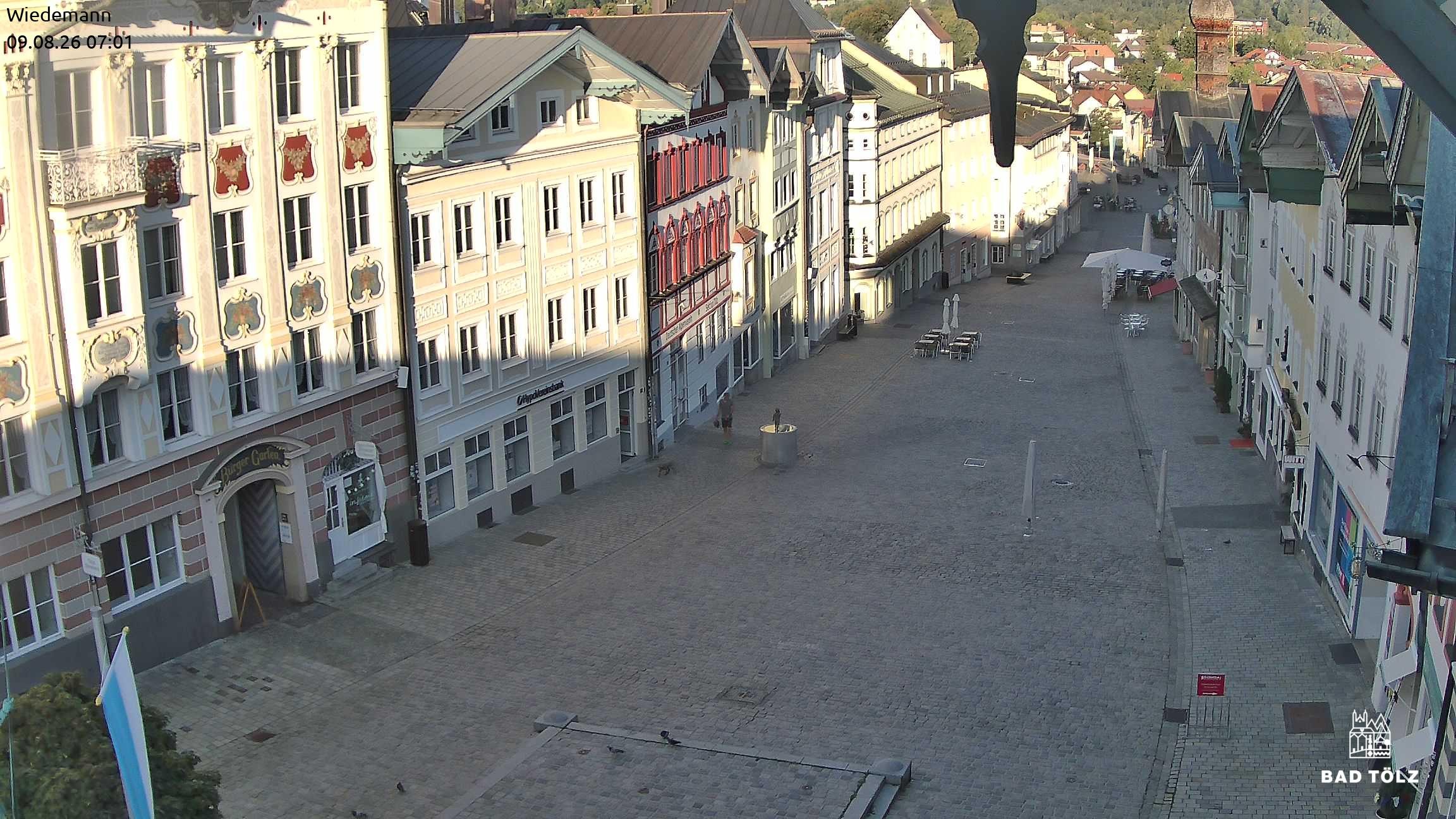 Archiv Foto Webcam Obere Marktstraße Bad Tölz