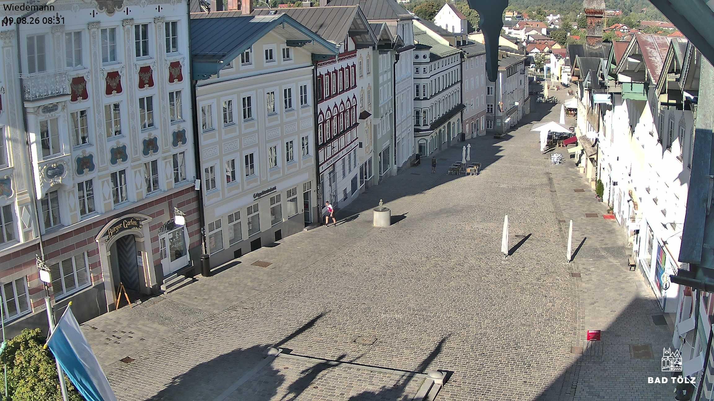 Archiv Foto Webcam Obere Marktstraße Bad Tölz