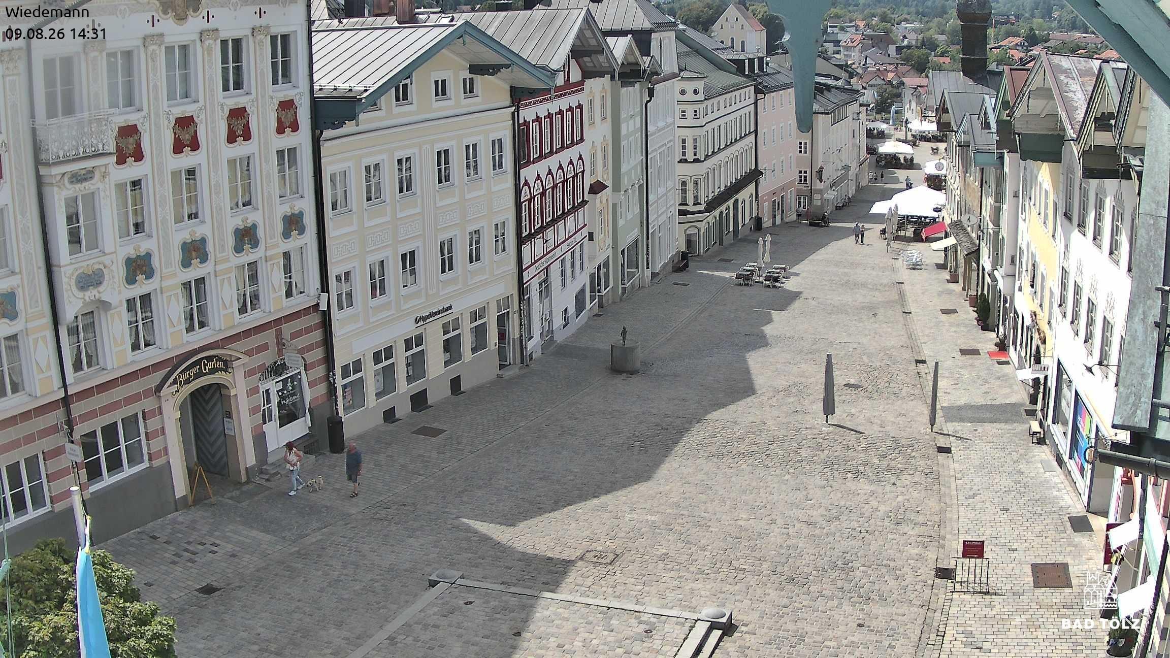 Archiv Foto Webcam Obere Marktstraße Bad Tölz