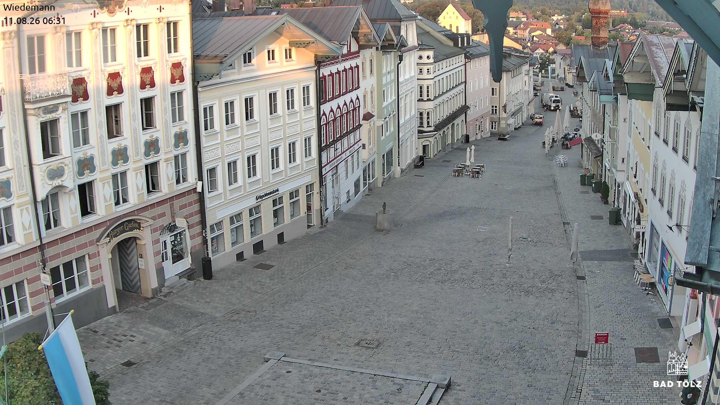 Archiv Foto Webcam Obere Marktstraße Bad Tölz