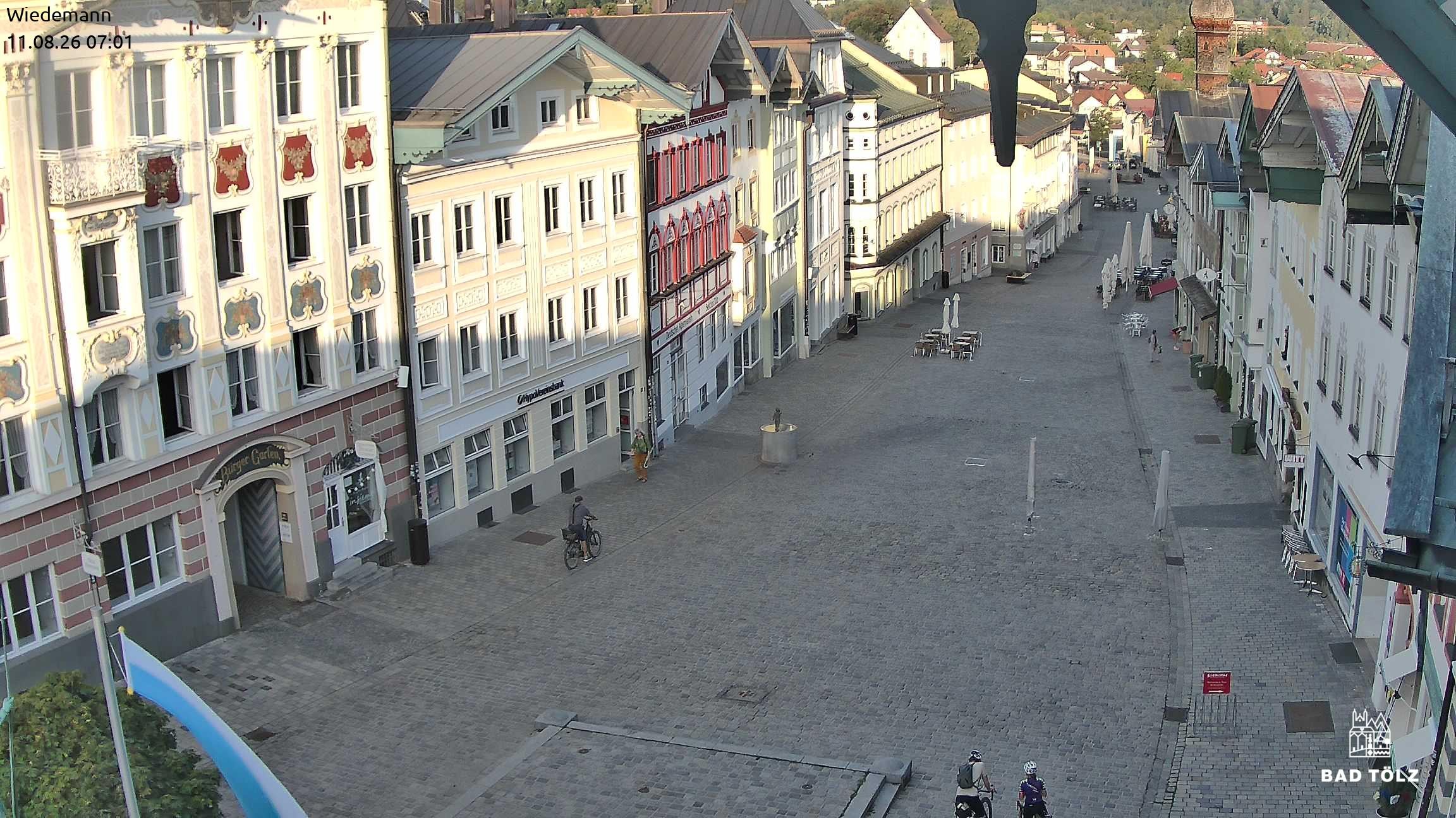 Archiv Foto Webcam Obere Marktstraße Bad Tölz