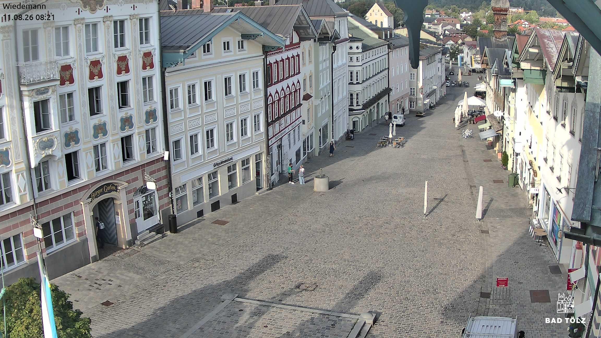 Archiv Foto Webcam Obere Marktstraße Bad Tölz