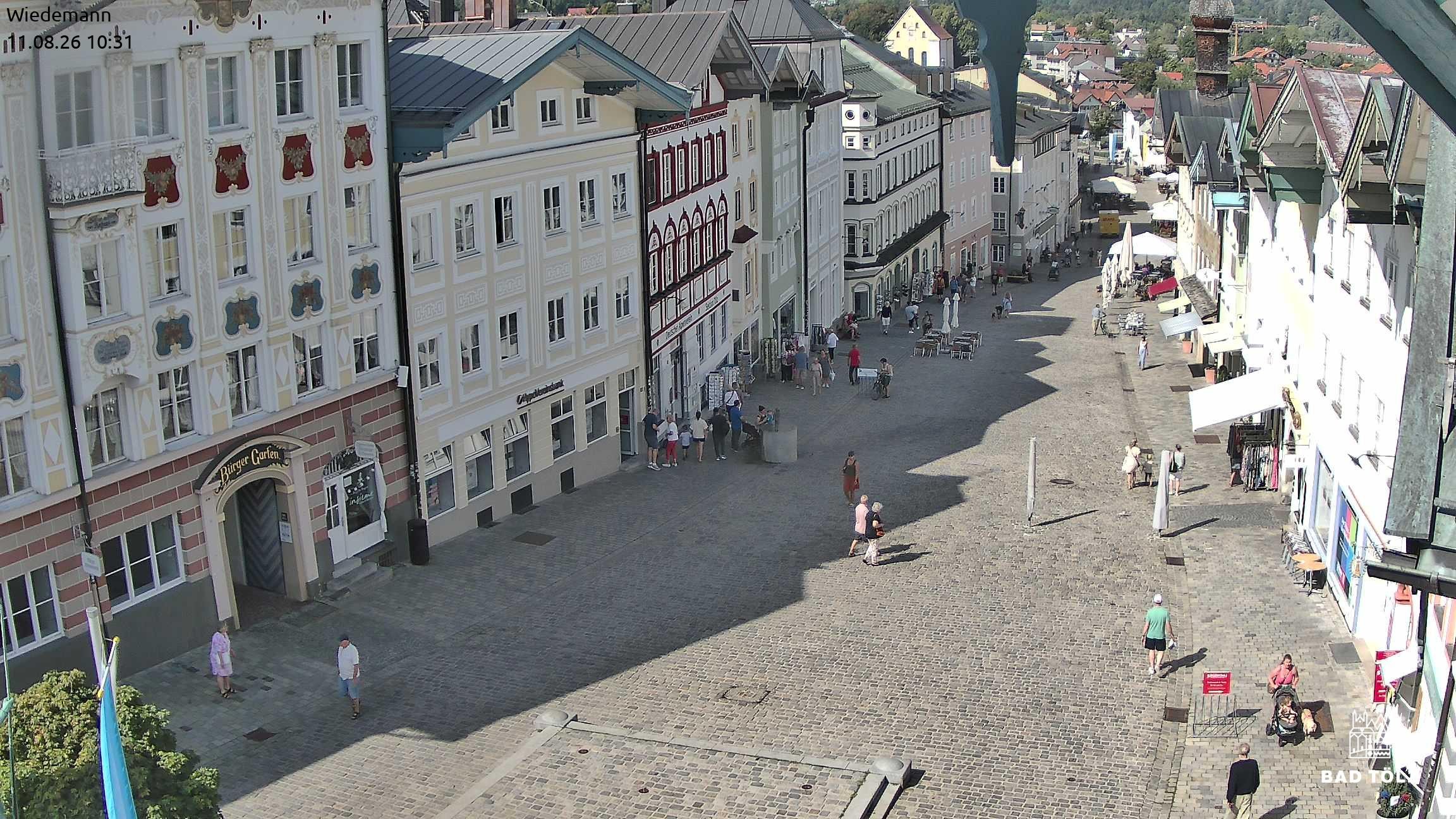 Archiv Foto Webcam Obere Marktstraße Bad Tölz