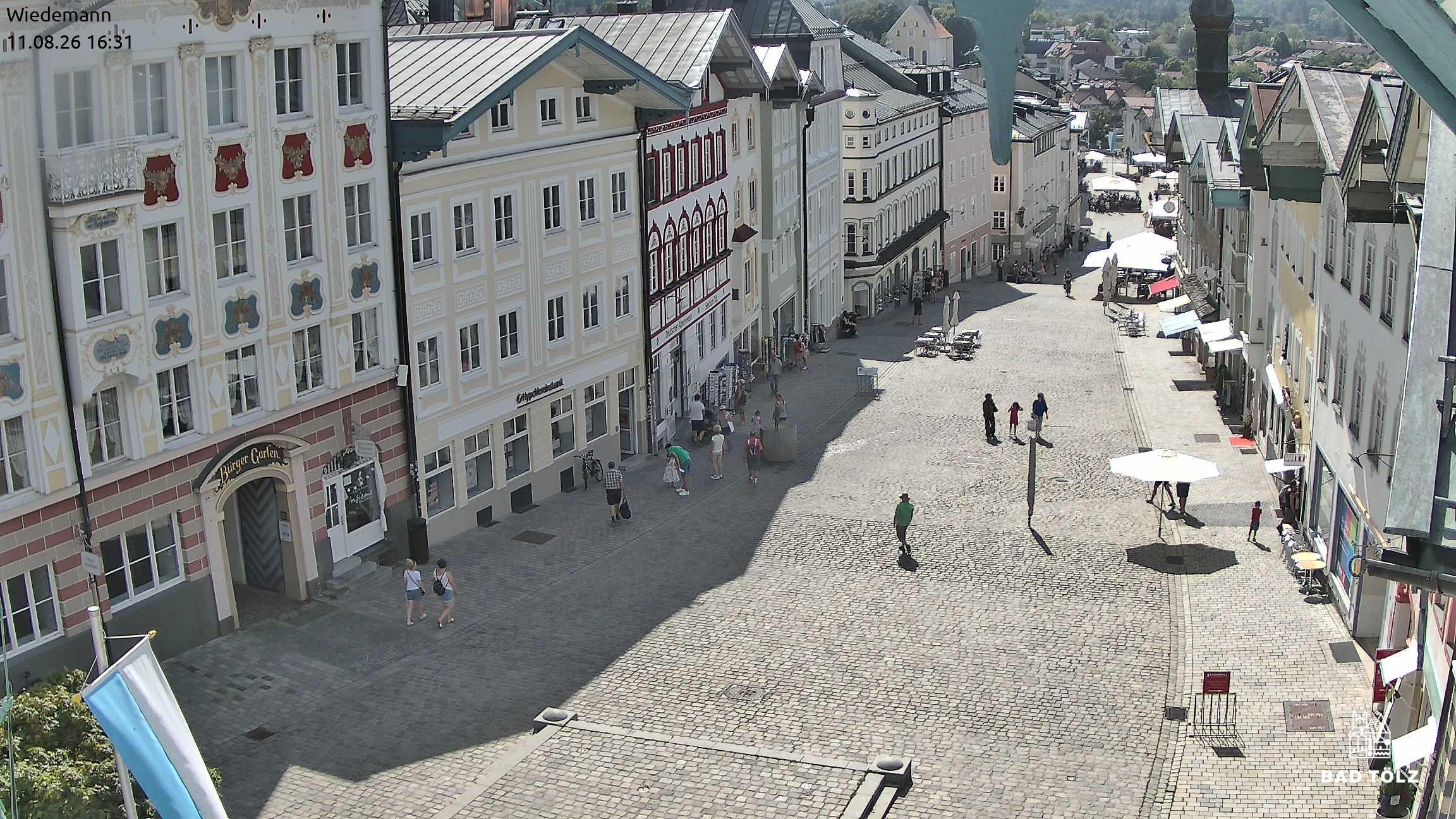 Archiv Foto Webcam Obere Marktstraße Bad Tölz