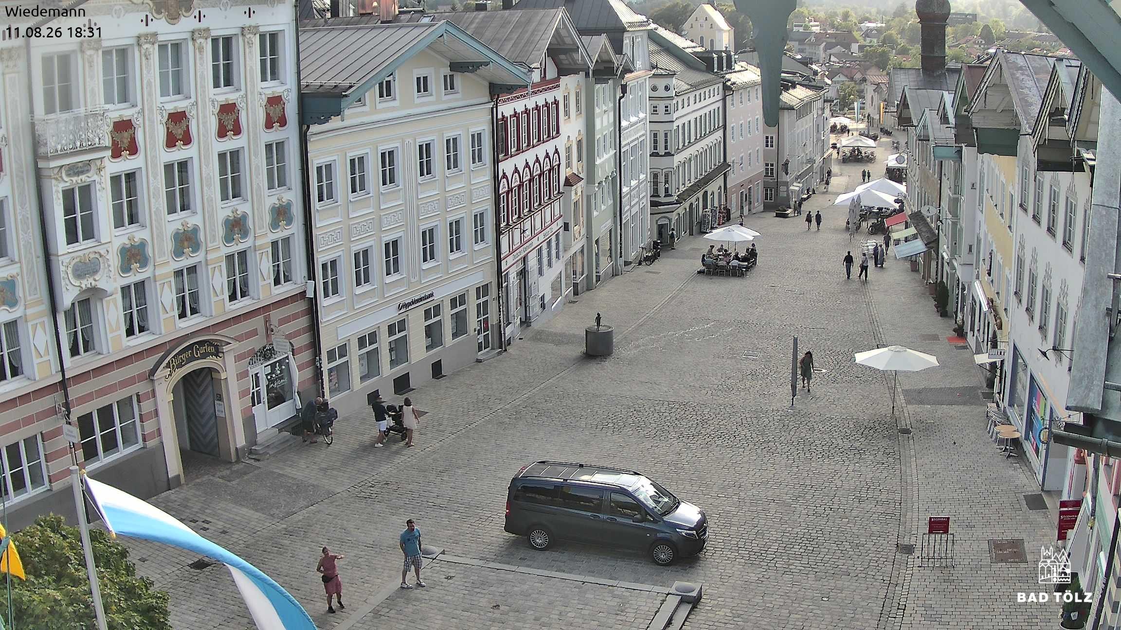 Archiv Foto Webcam Obere Marktstraße Bad Tölz