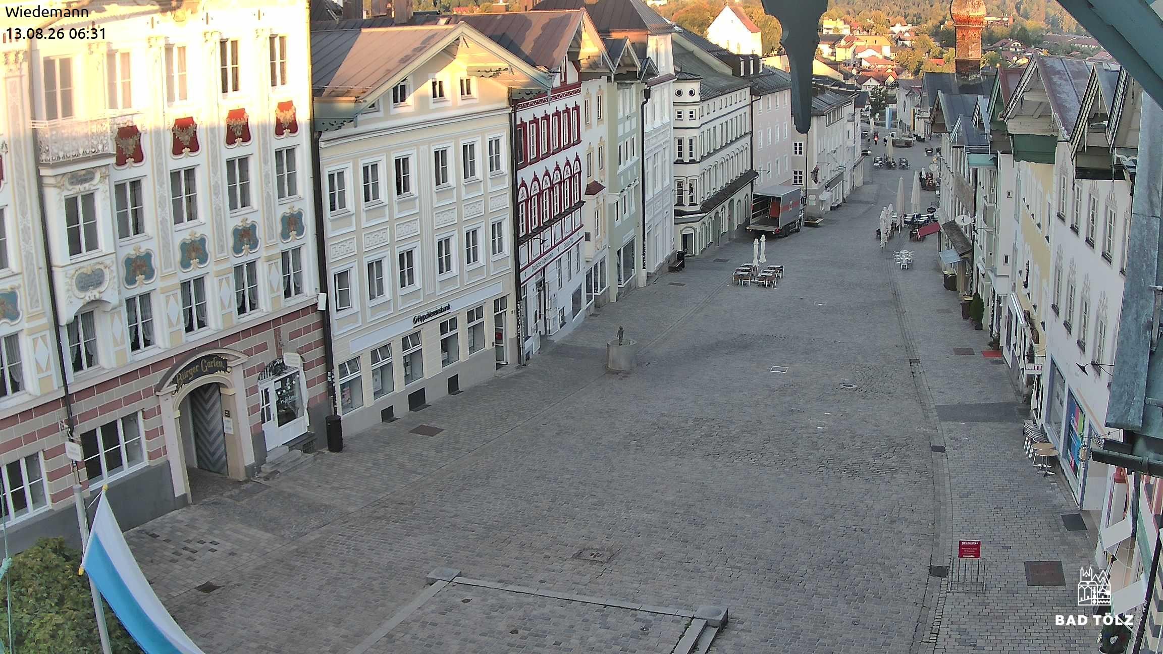 Archiv Foto Webcam Obere Marktstraße Bad Tölz