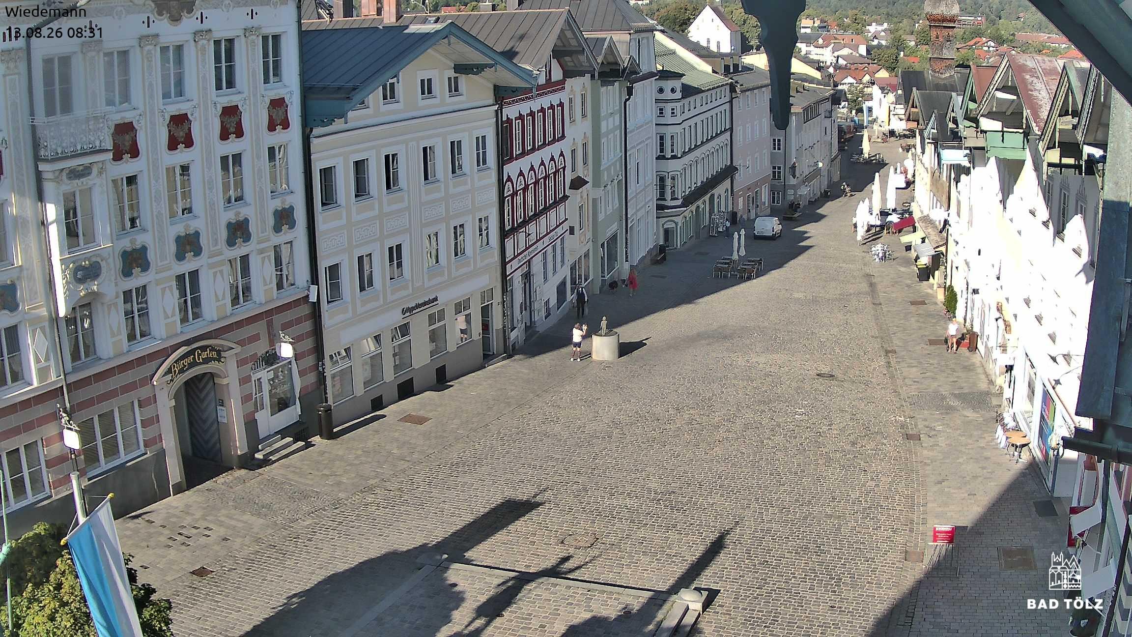 Archiv Foto Webcam Obere Marktstraße Bad Tölz