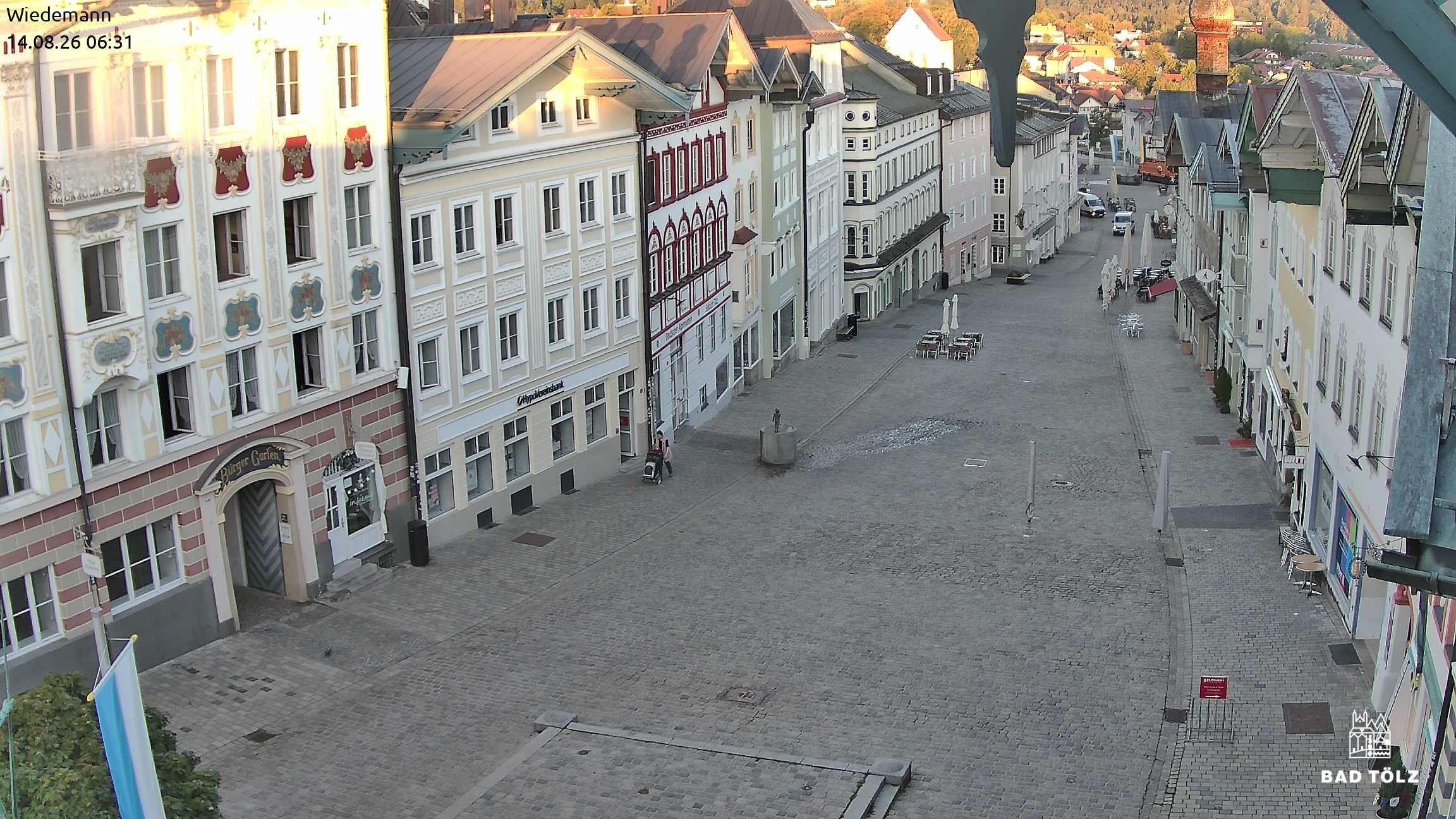Archiv Foto Webcam Obere Marktstraße Bad Tölz