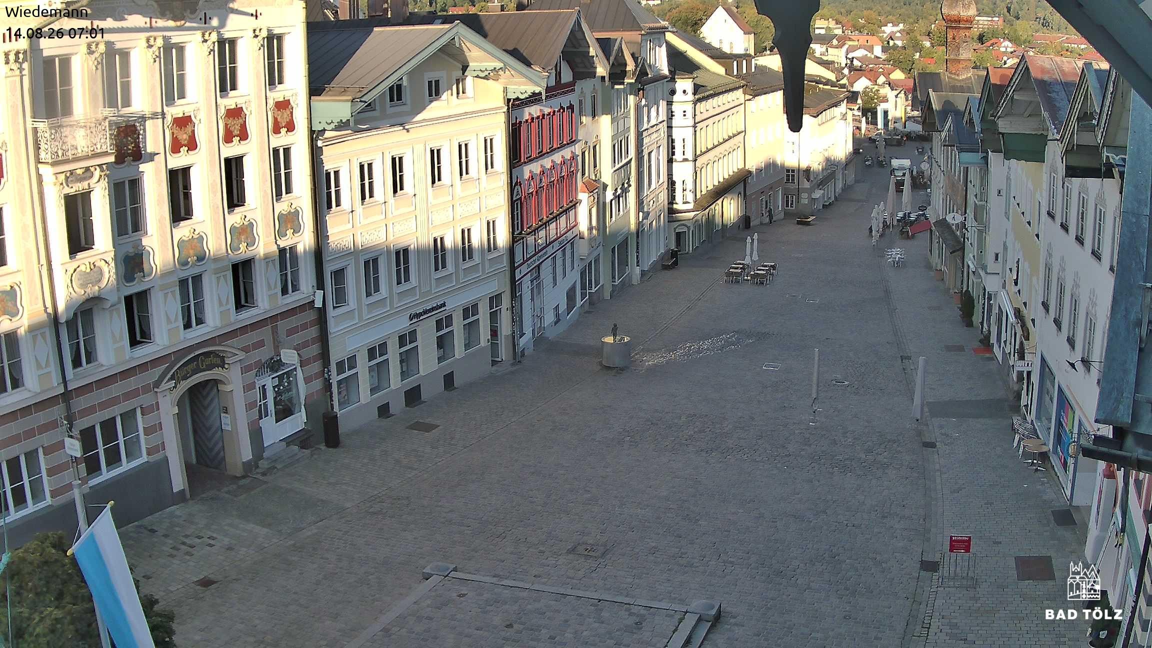 Archiv Foto Webcam Obere Marktstraße Bad Tölz
