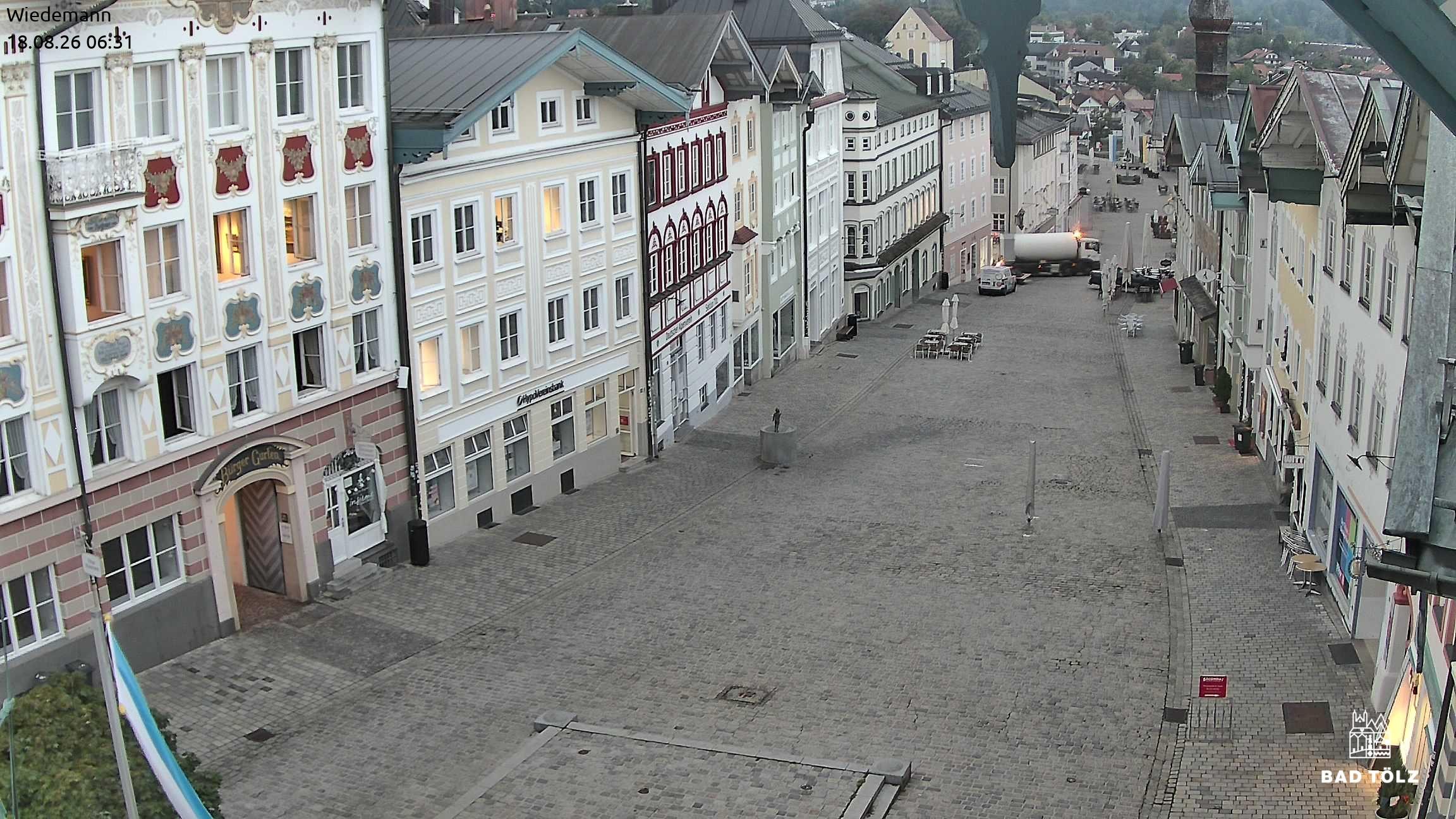 Archiv Foto Webcam Obere Marktstraße Bad Tölz