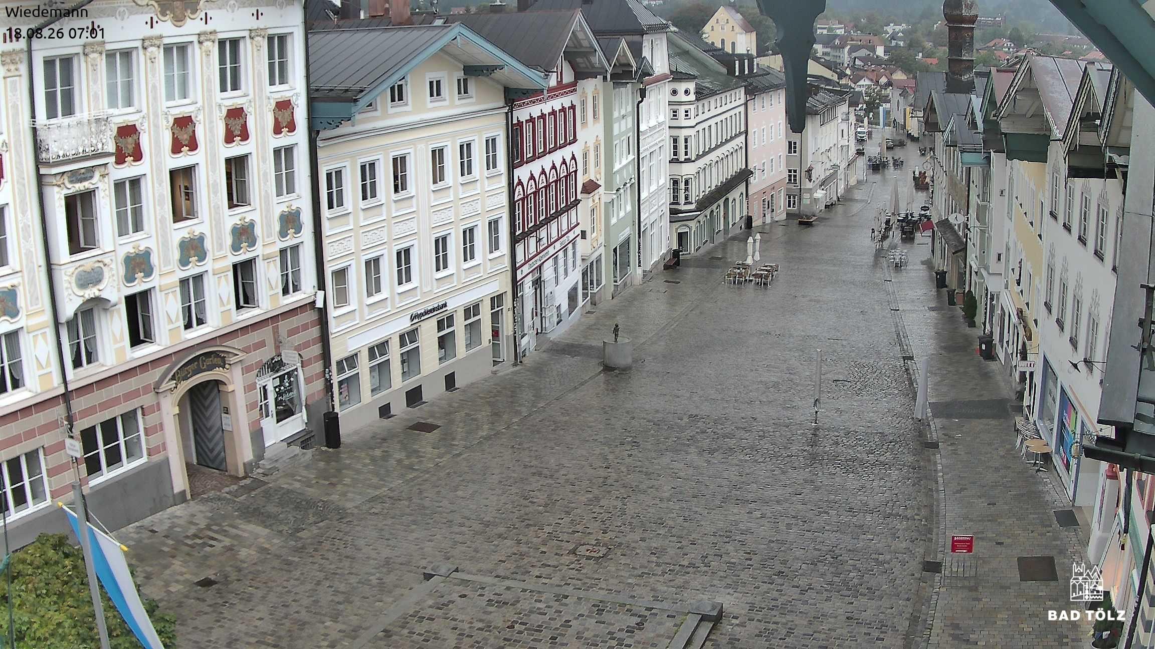 Archiv Foto Webcam Obere Marktstraße Bad Tölz